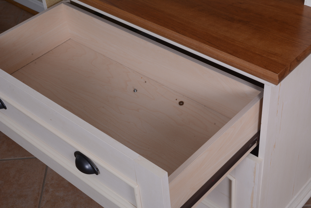 Cottage Style White Hutch