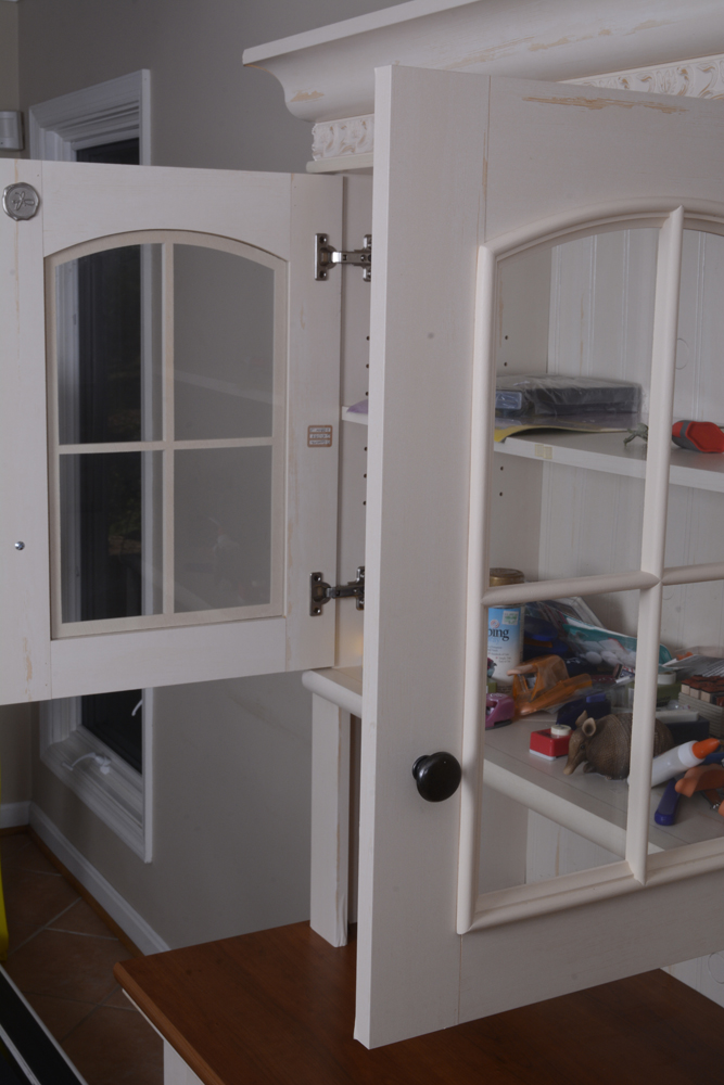 Cottage Style White Hutch