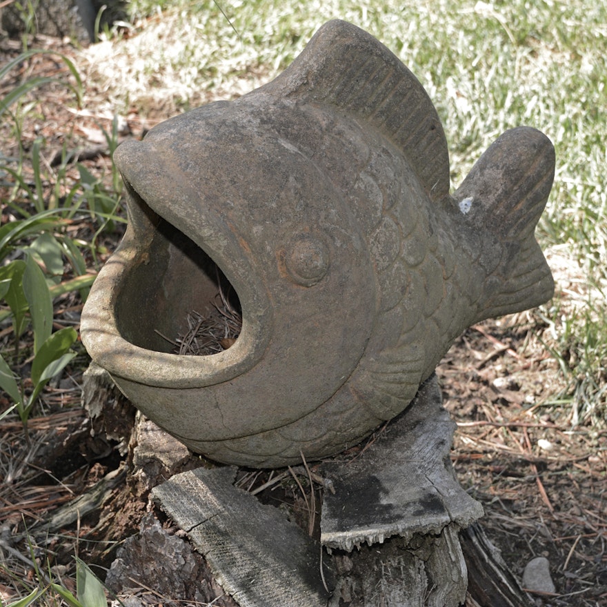 Garden Fish Sculpture