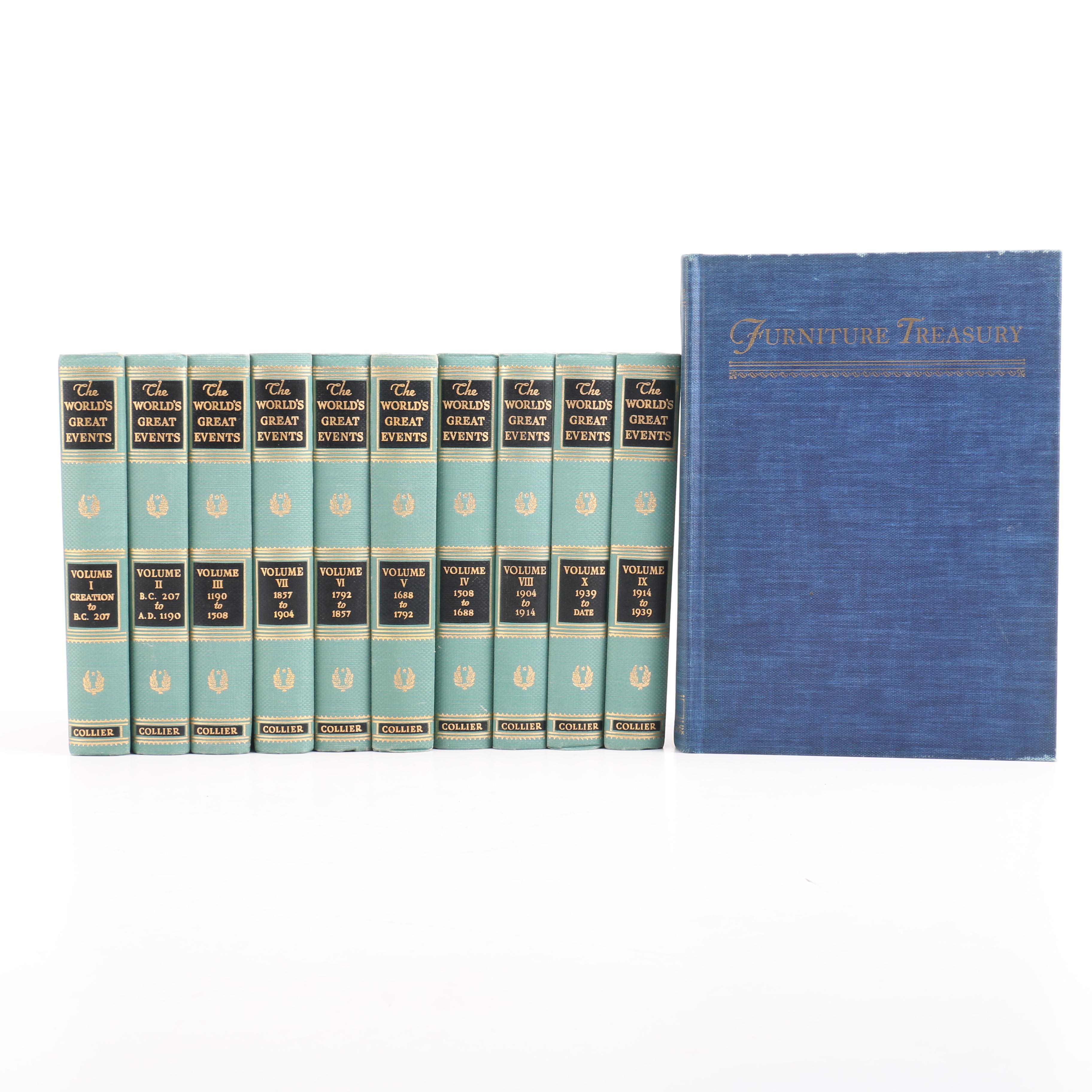 1945 "The World's Great Events" Volumes I-X