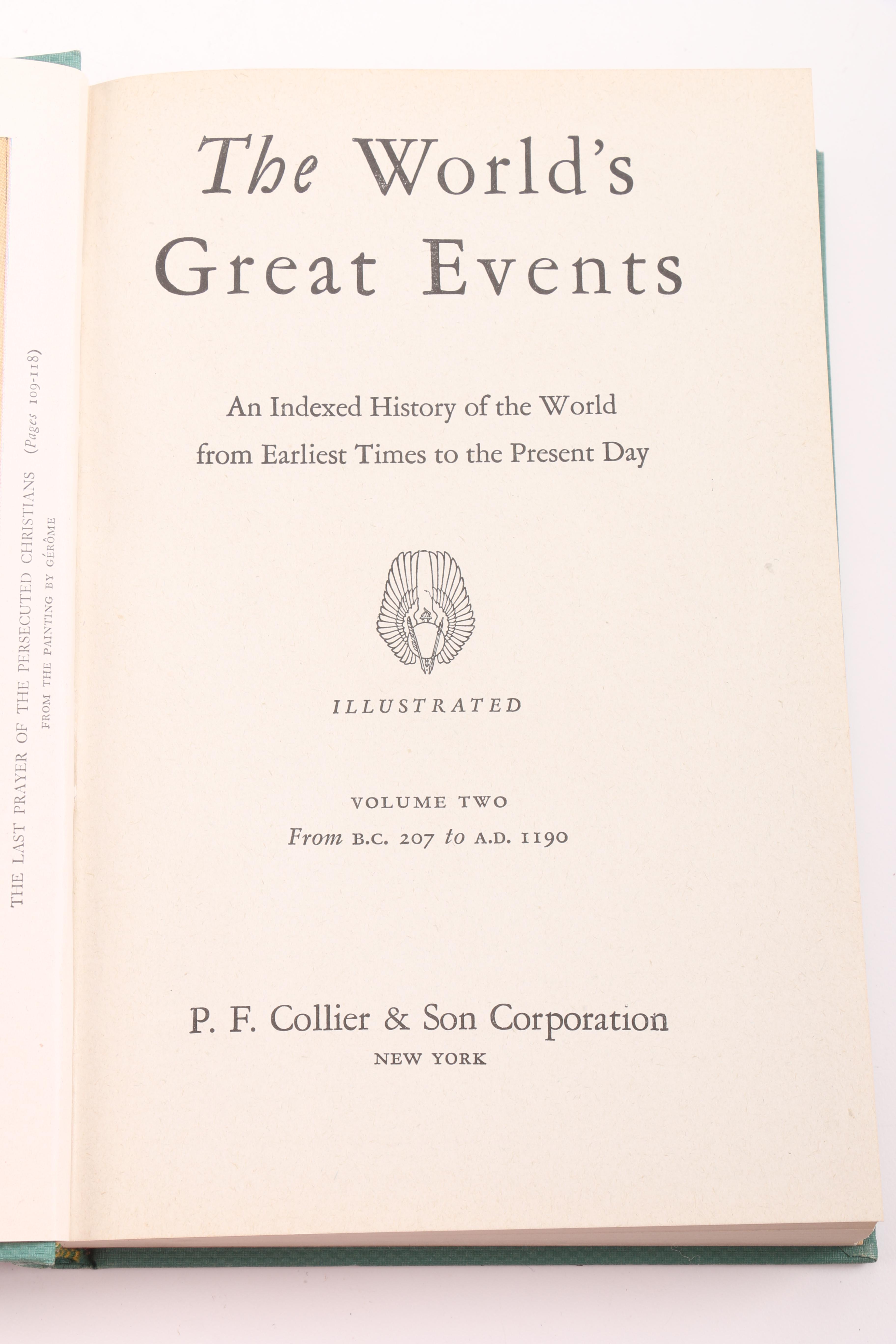 1945 "The World's Great Events" Volumes I-X