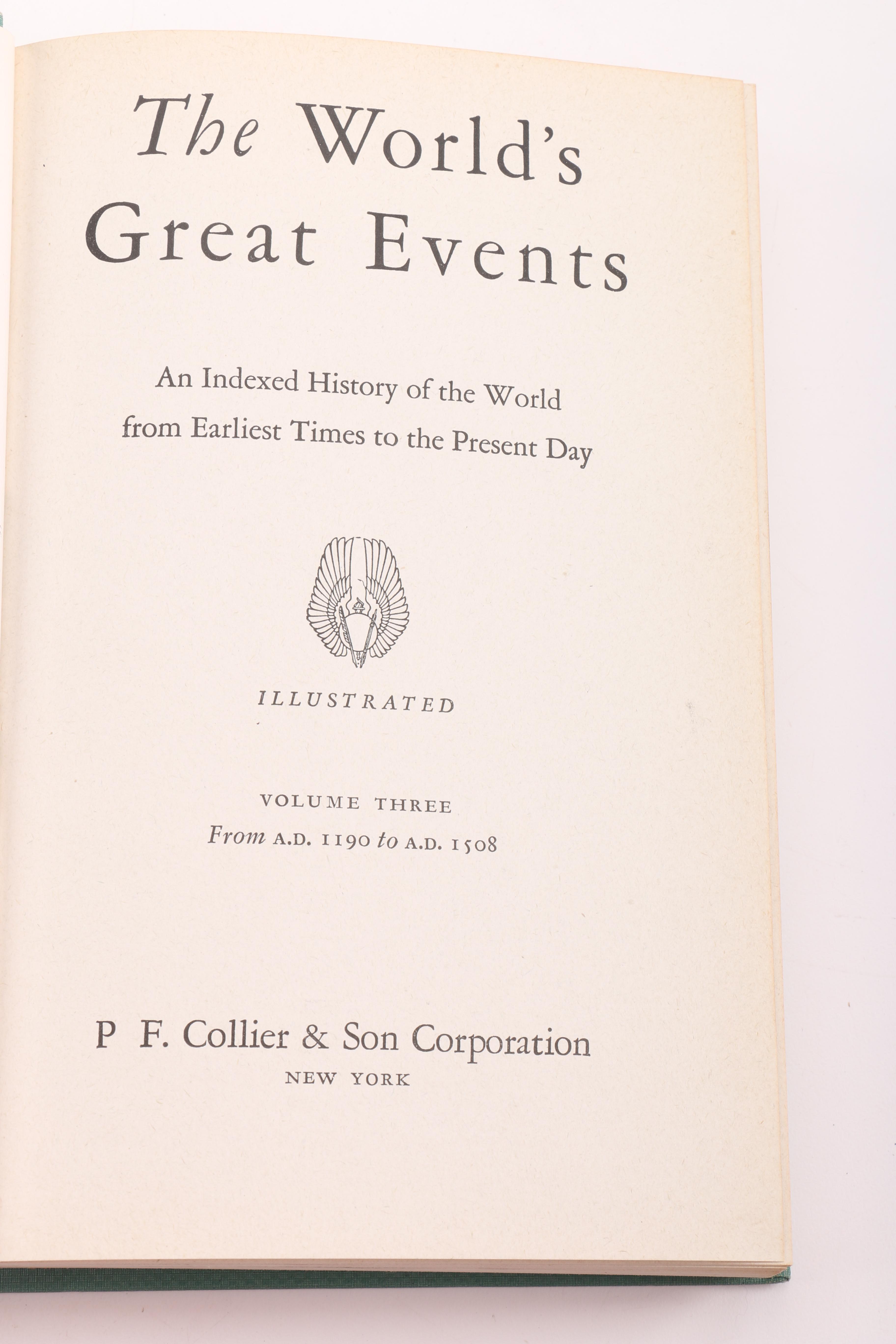 1945 "The World's Great Events" Volumes I-X