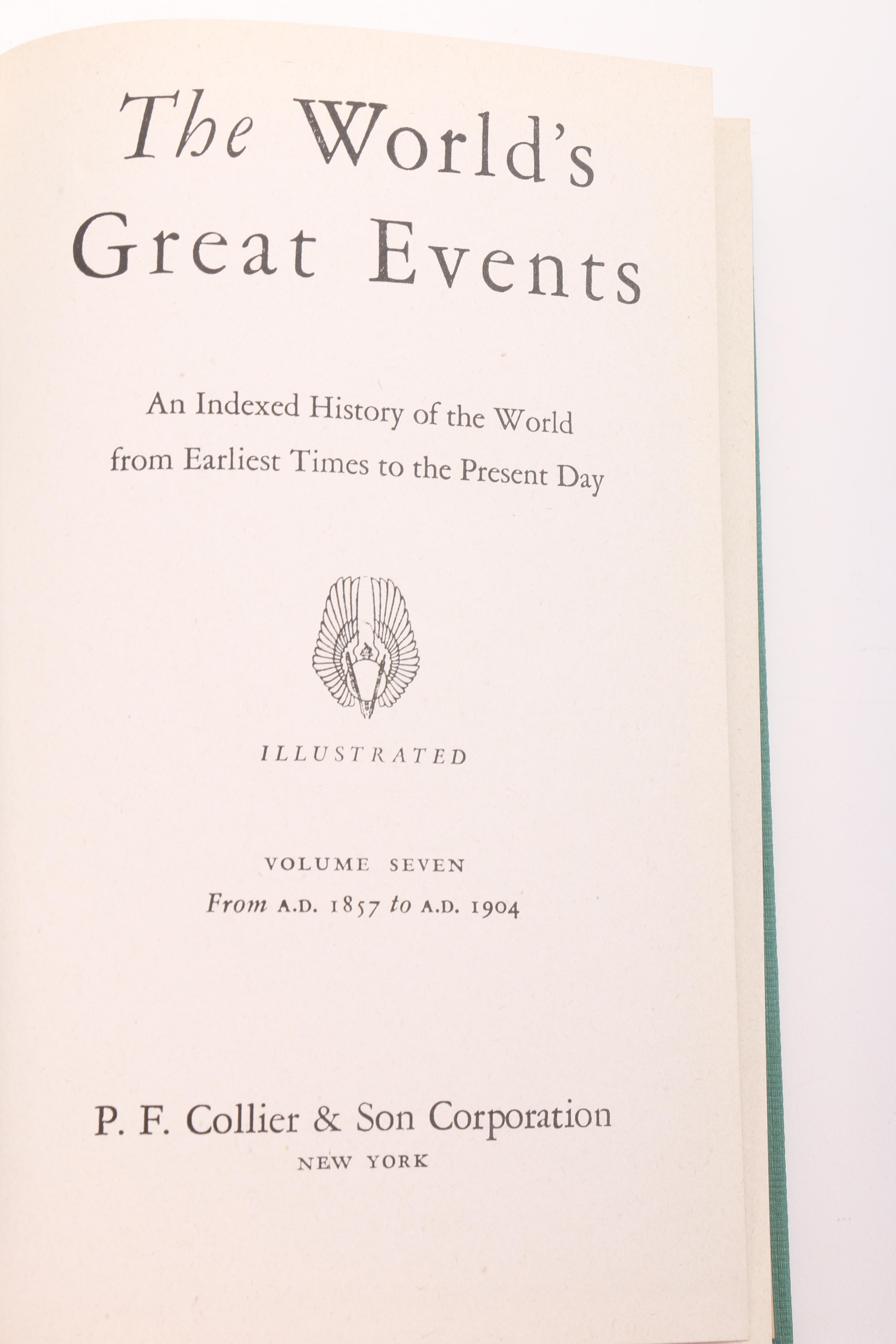 1945 "The World's Great Events" Volumes I-X