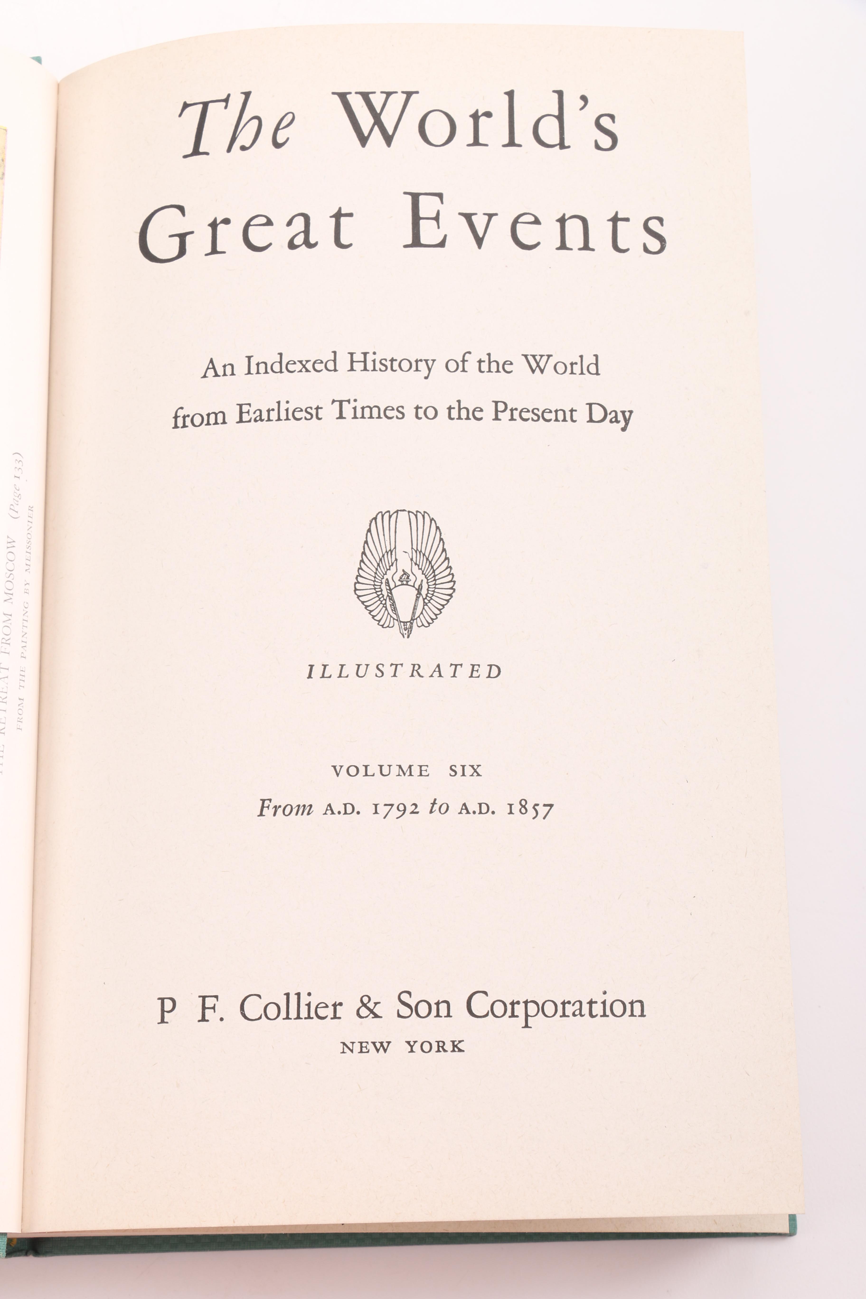 1945 "The World's Great Events" Volumes I-X