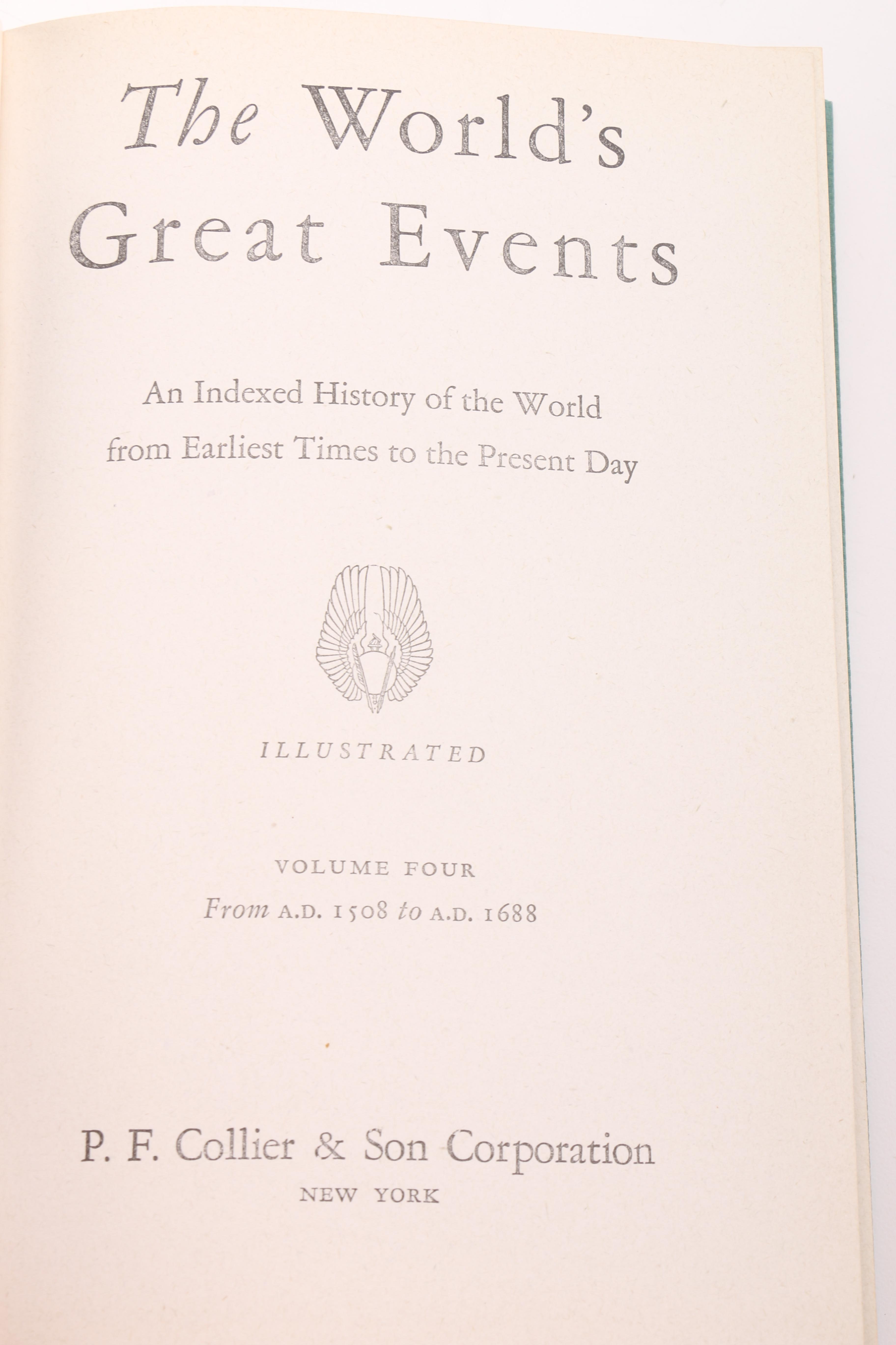 1945 "The World's Great Events" Volumes I-X
