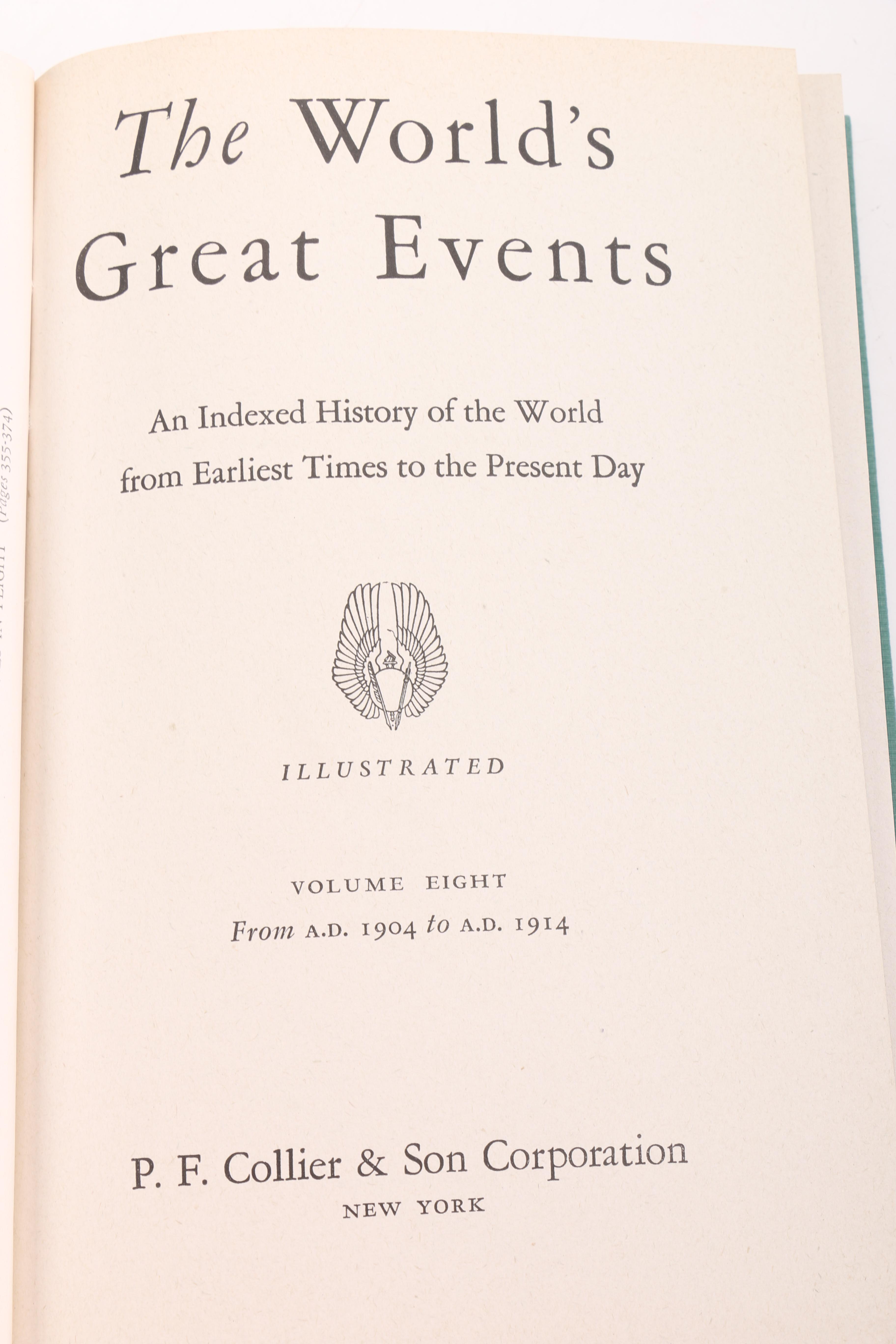 1945 "The World's Great Events" Volumes I-X