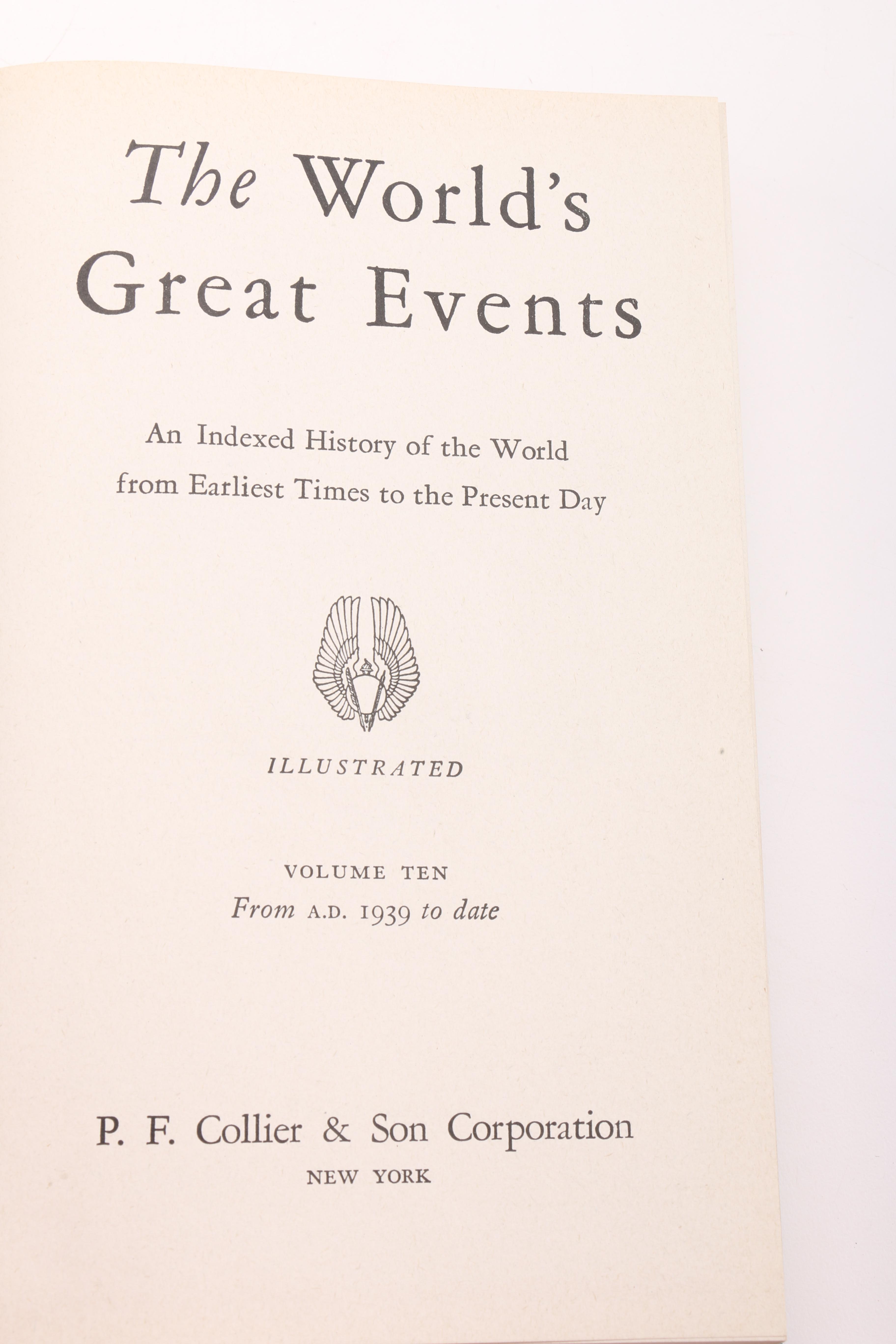 1945 "The World's Great Events" Volumes I-X