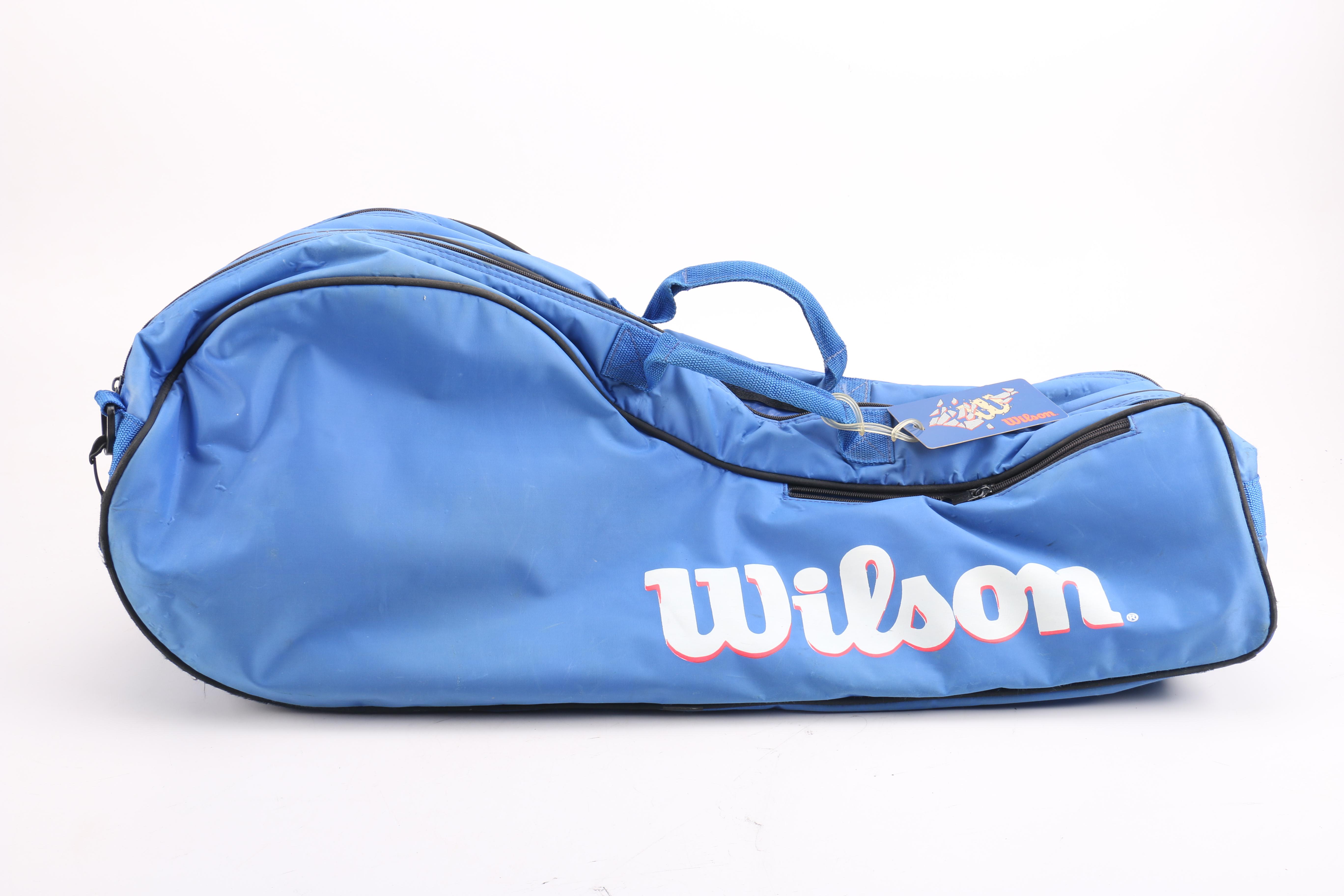 Head, Prince, and Wilson Tennis Rackets With Bag