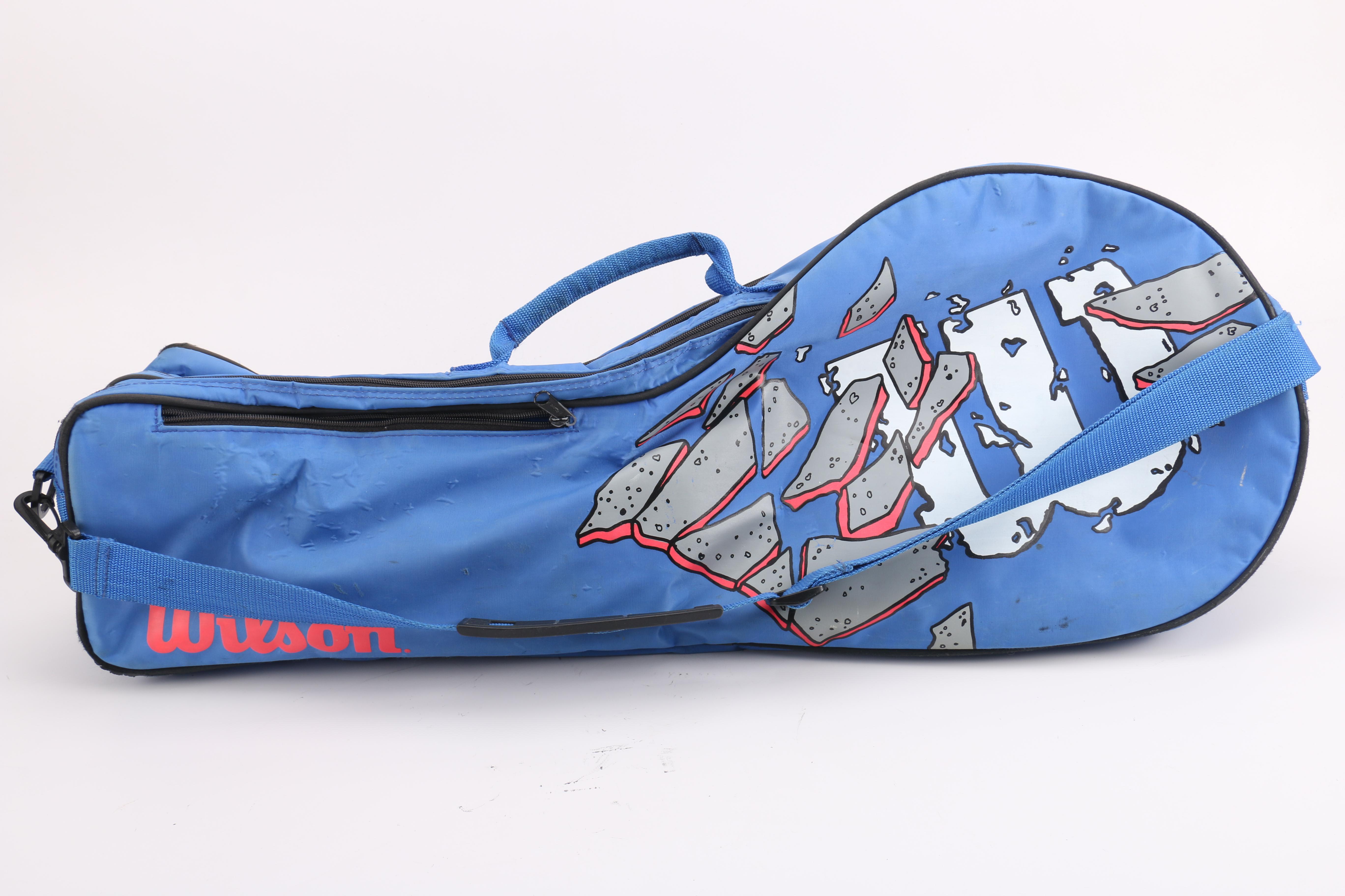 Head, Prince, and Wilson Tennis Rackets With Bag