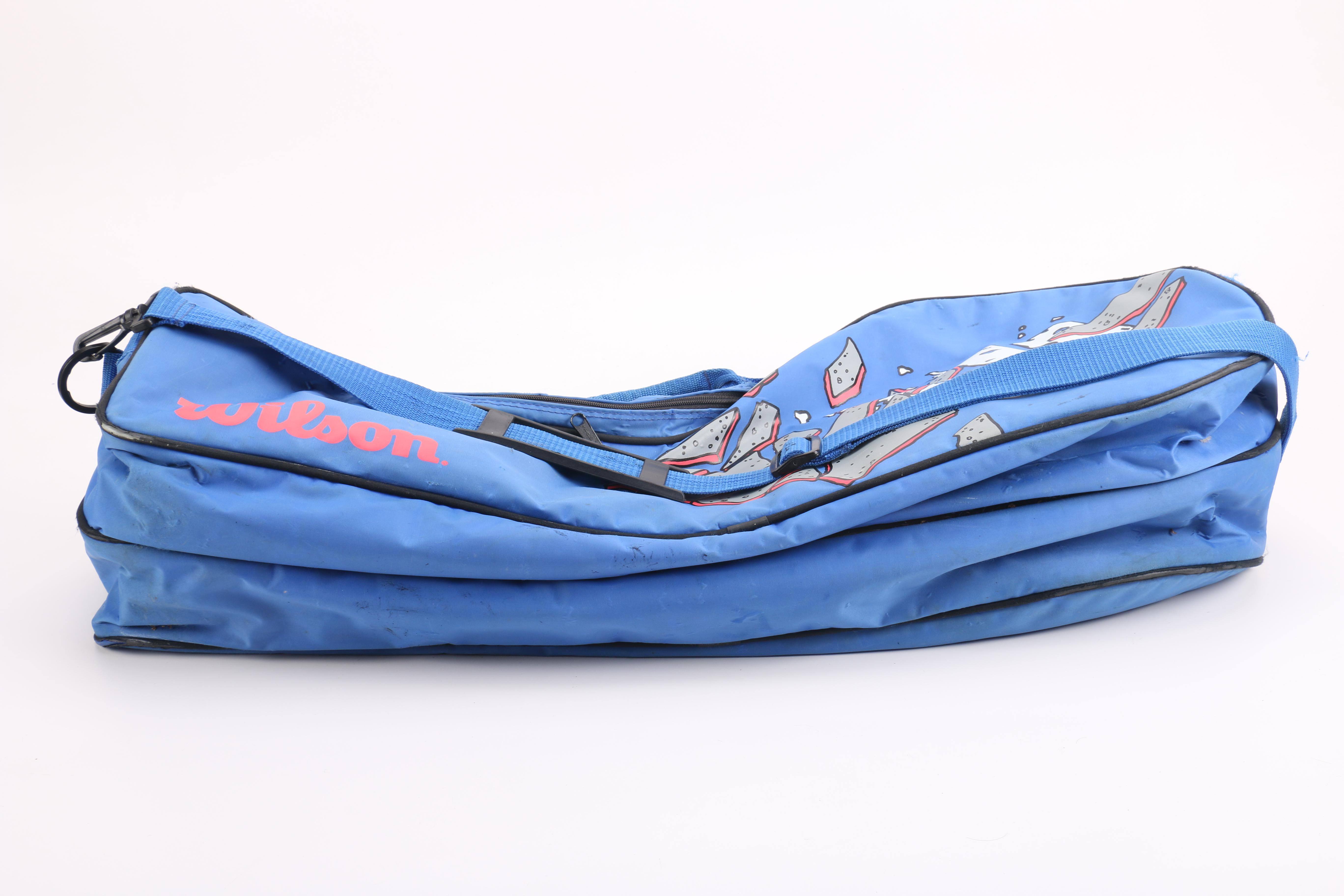 Head, Prince, and Wilson Tennis Rackets With Bag