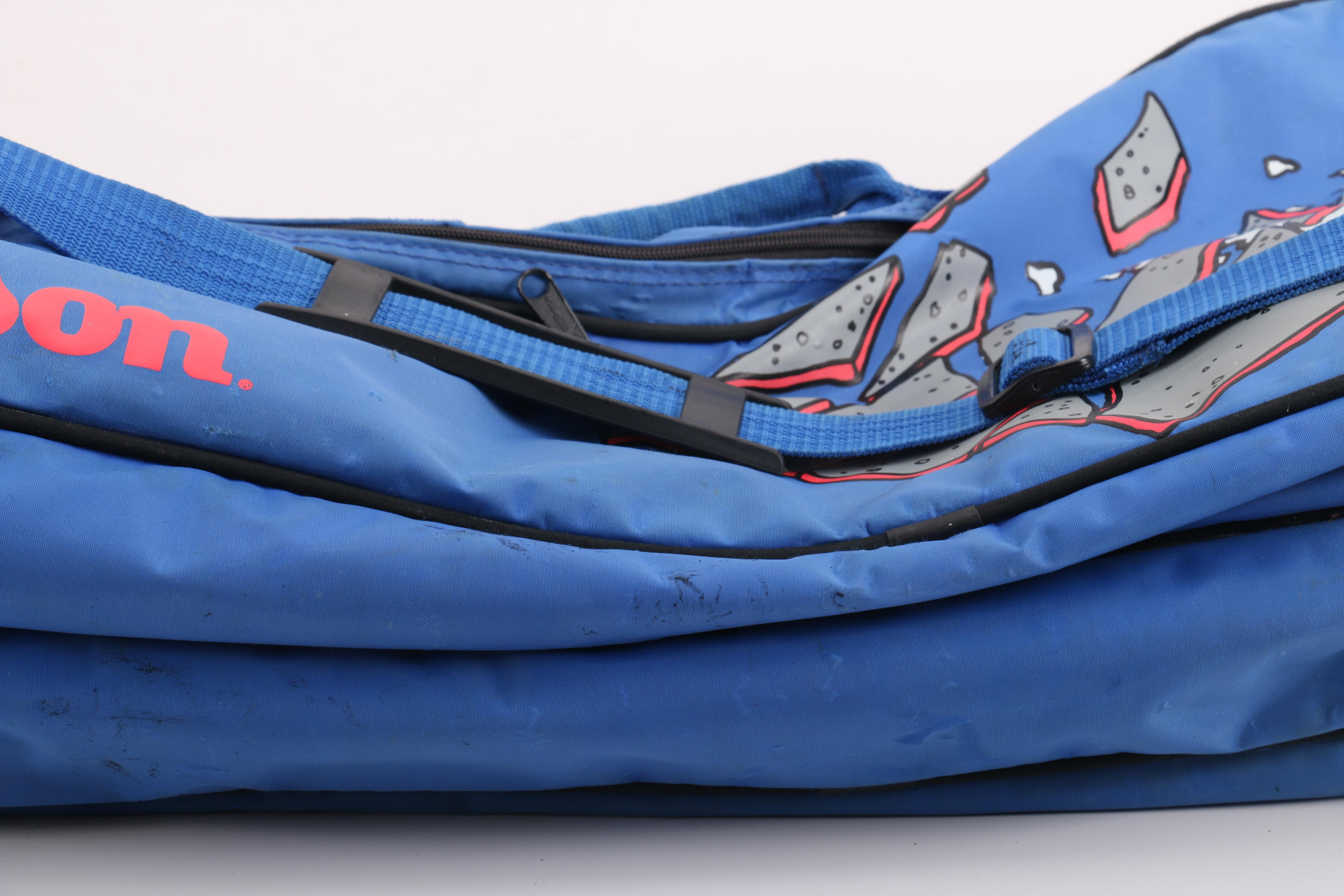 Head, Prince, and Wilson Tennis Rackets With Bag