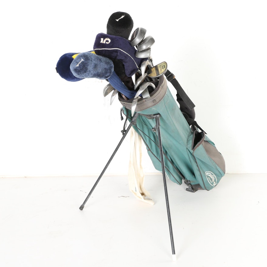 Callaway Golf Bag with Assorted Clubs