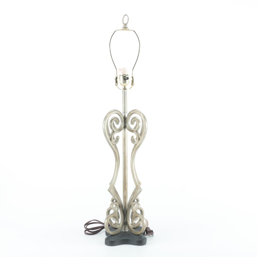 Scroll Accented Table Lamp