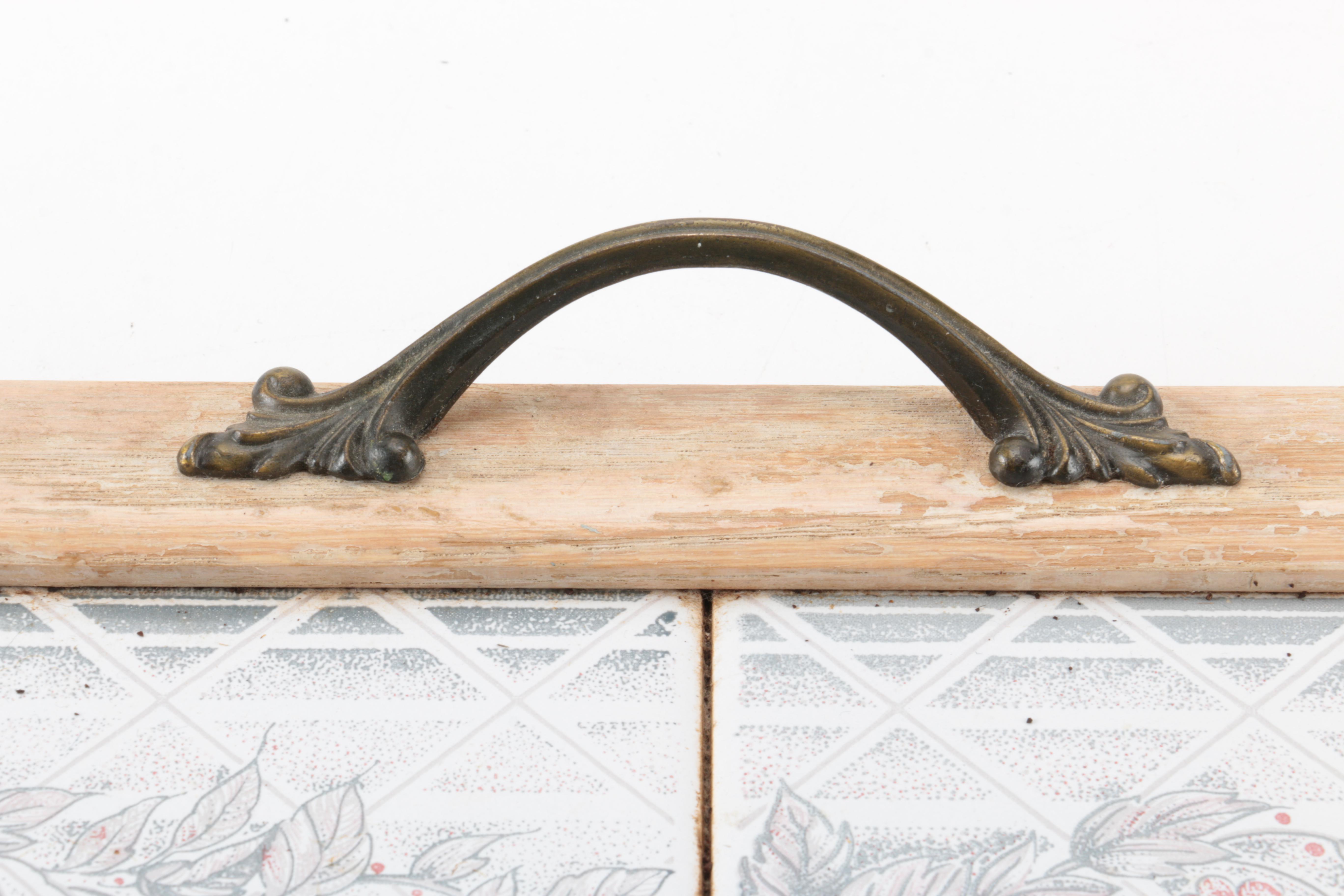 The Empty Nest Wooden Tray With Tiles