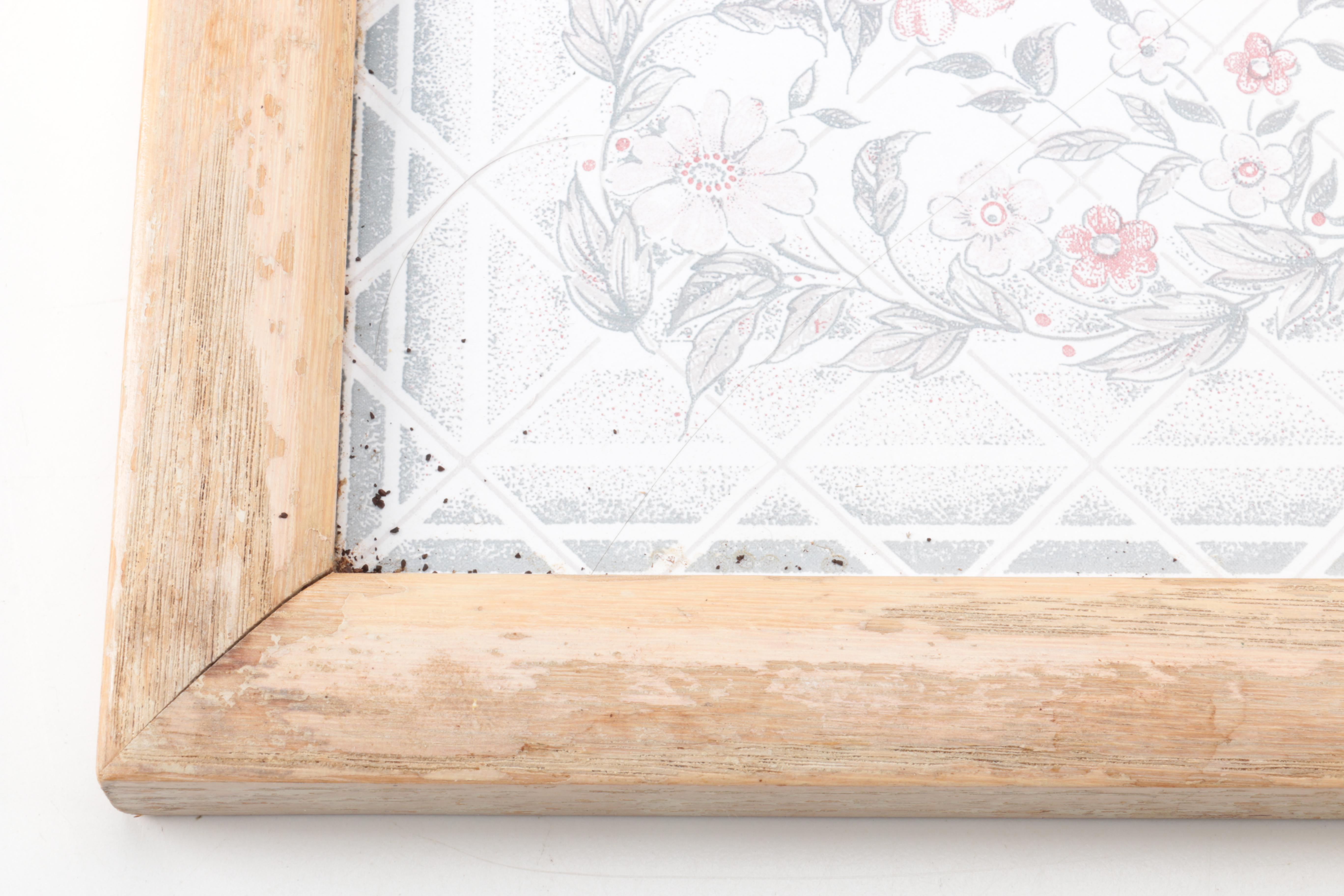 The Empty Nest Wooden Tray With Tiles