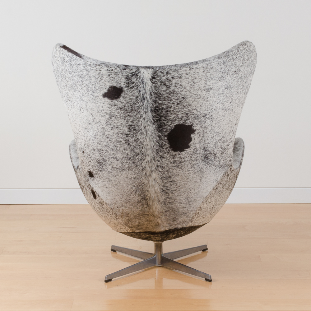 Arne Jacobsen Style Cowhide Egg Chair
