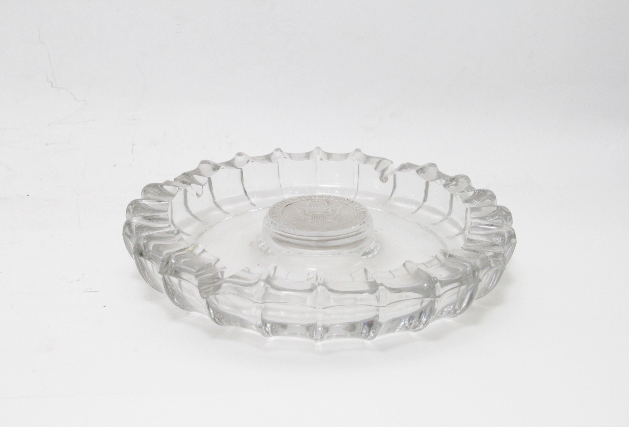 Paper Weight and United States Senate Crystal Ashtray