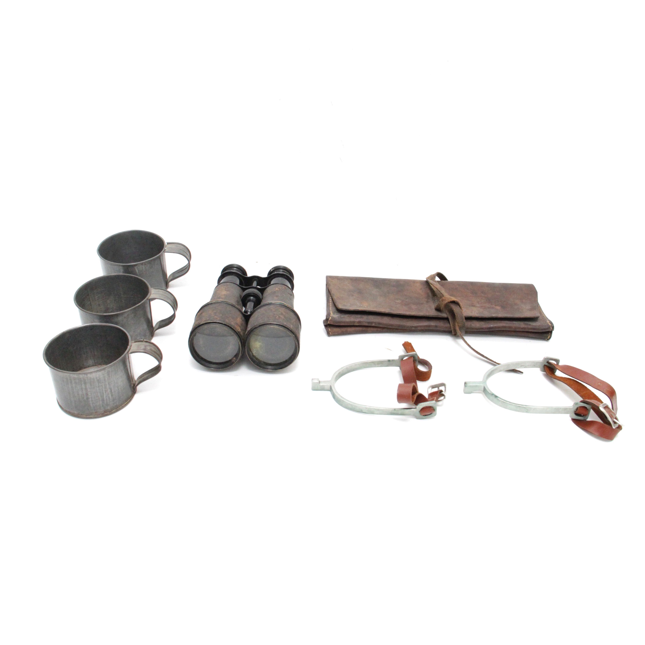 Assortment of Collectibles including "Tobacco Pouch"