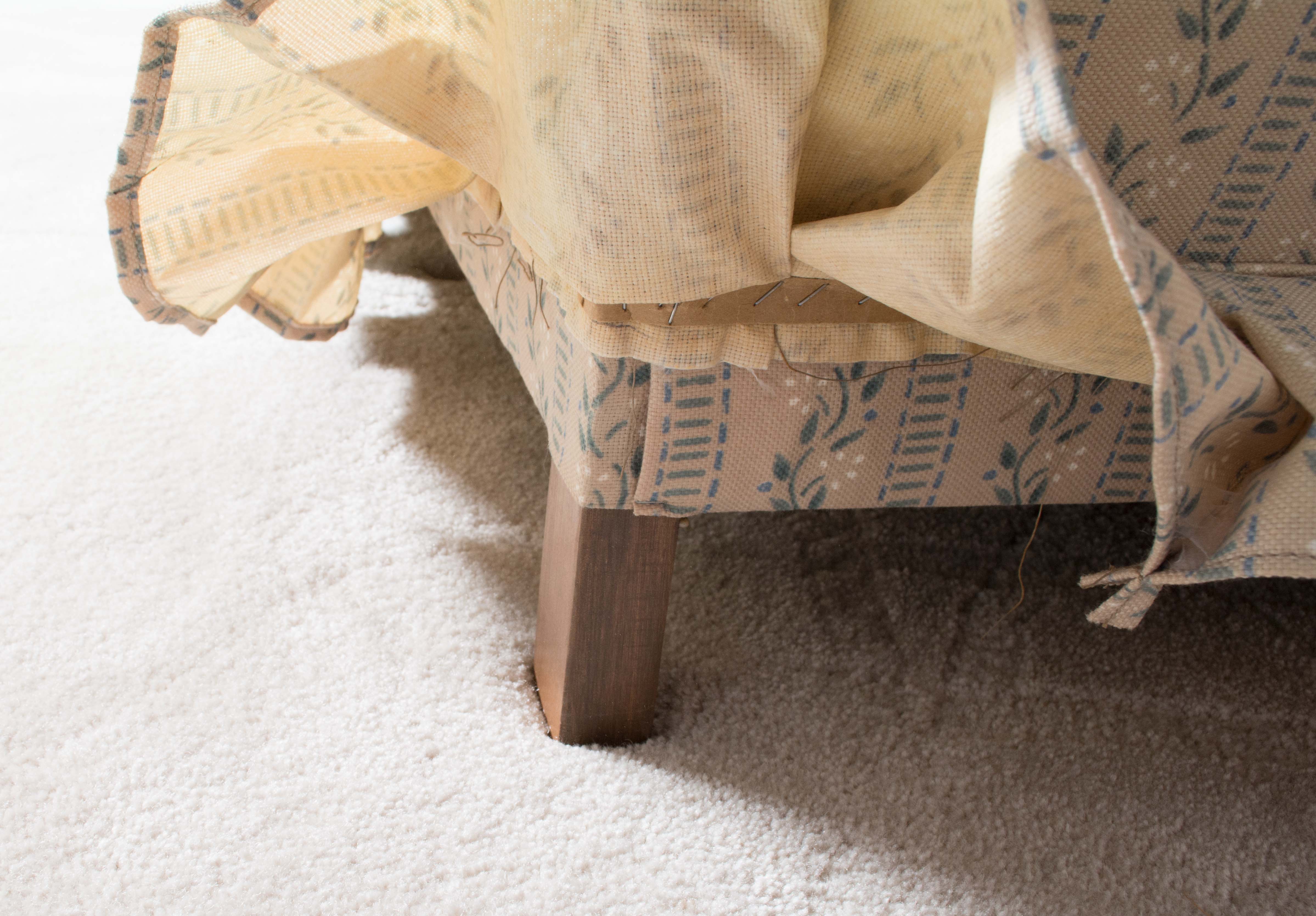 Pair of Floral Upholstered Wingback Armchairs