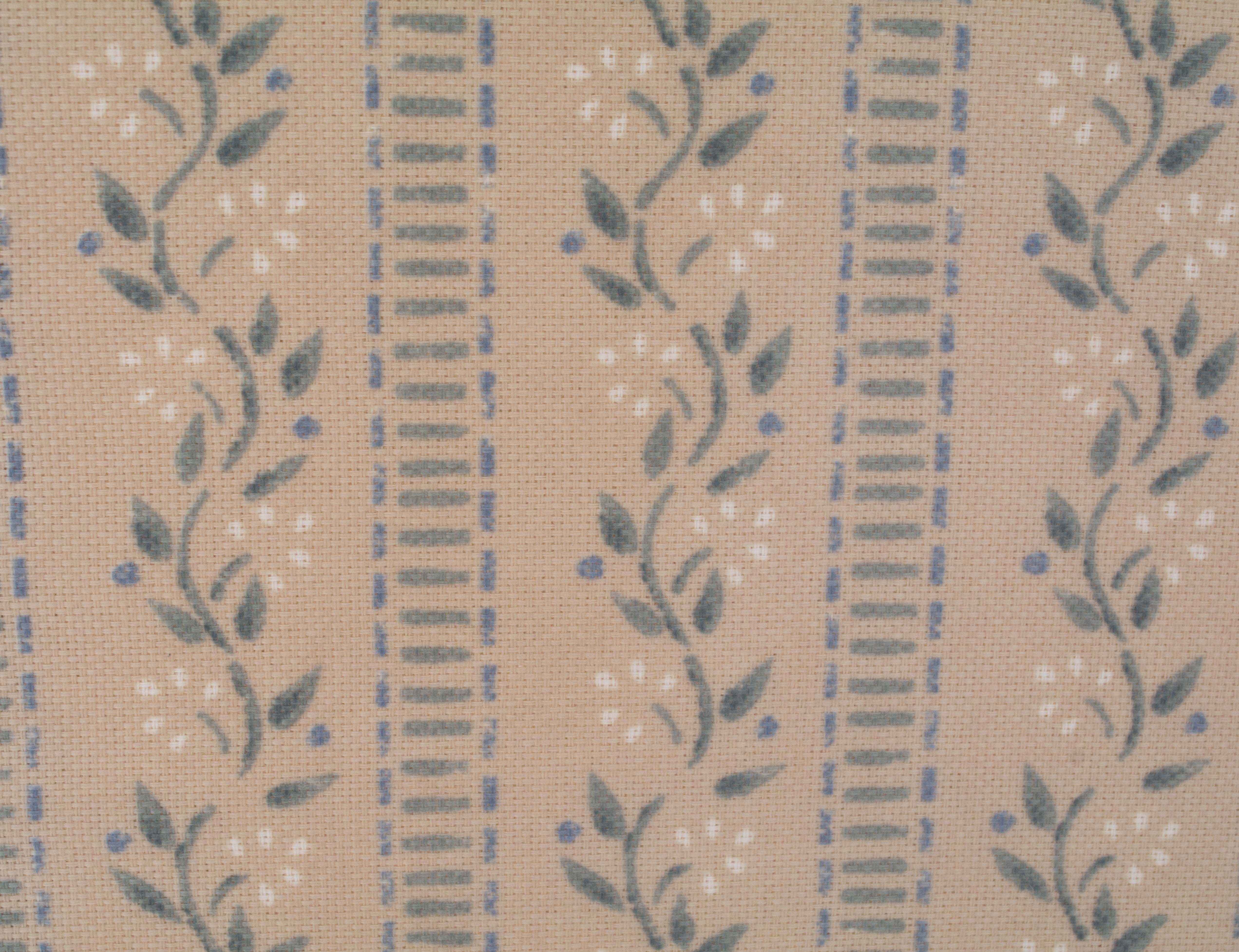 Pair of Floral Upholstered Wingback Armchairs