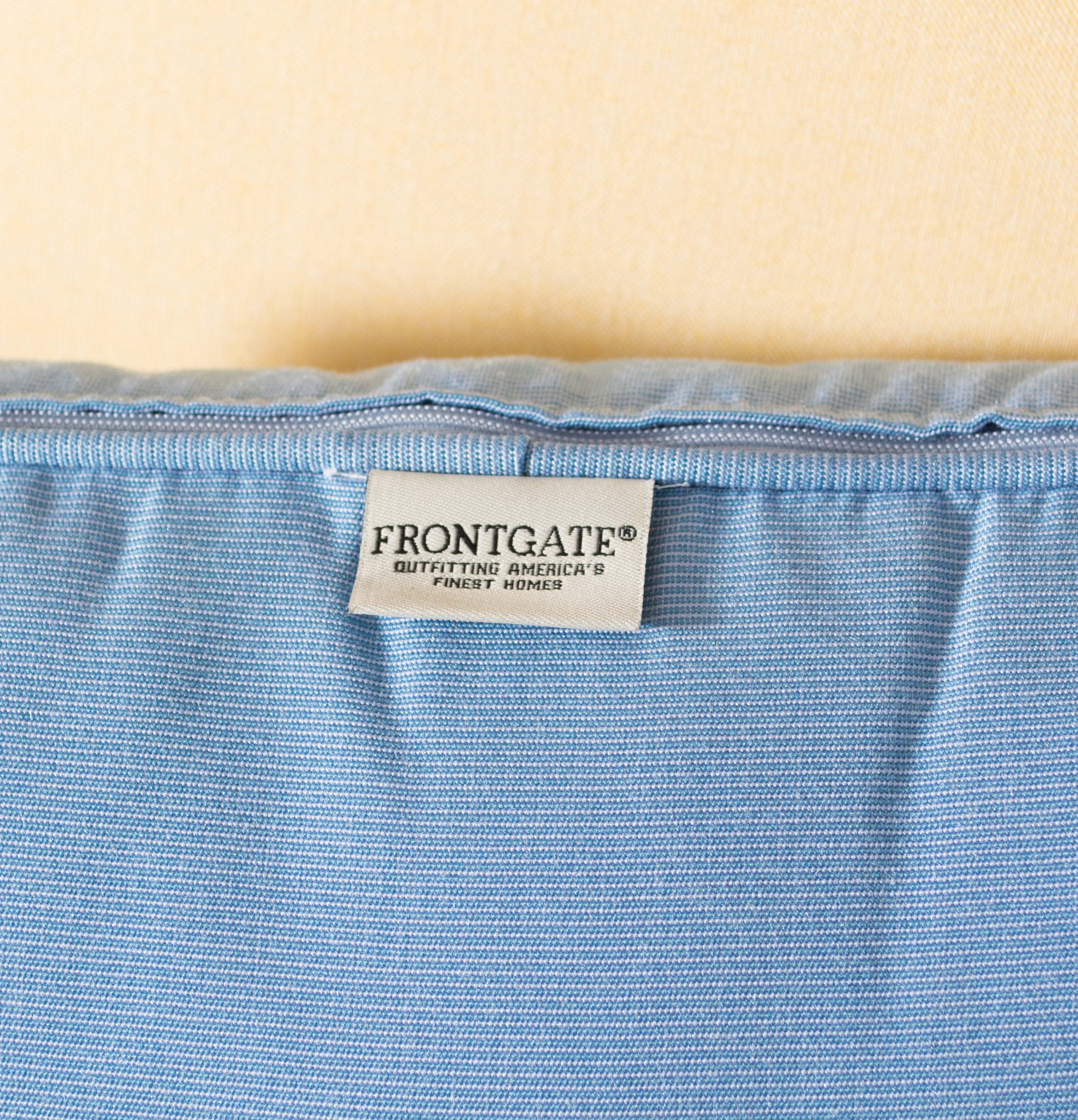 Frontgate Wicker Patio Sofa and Tables