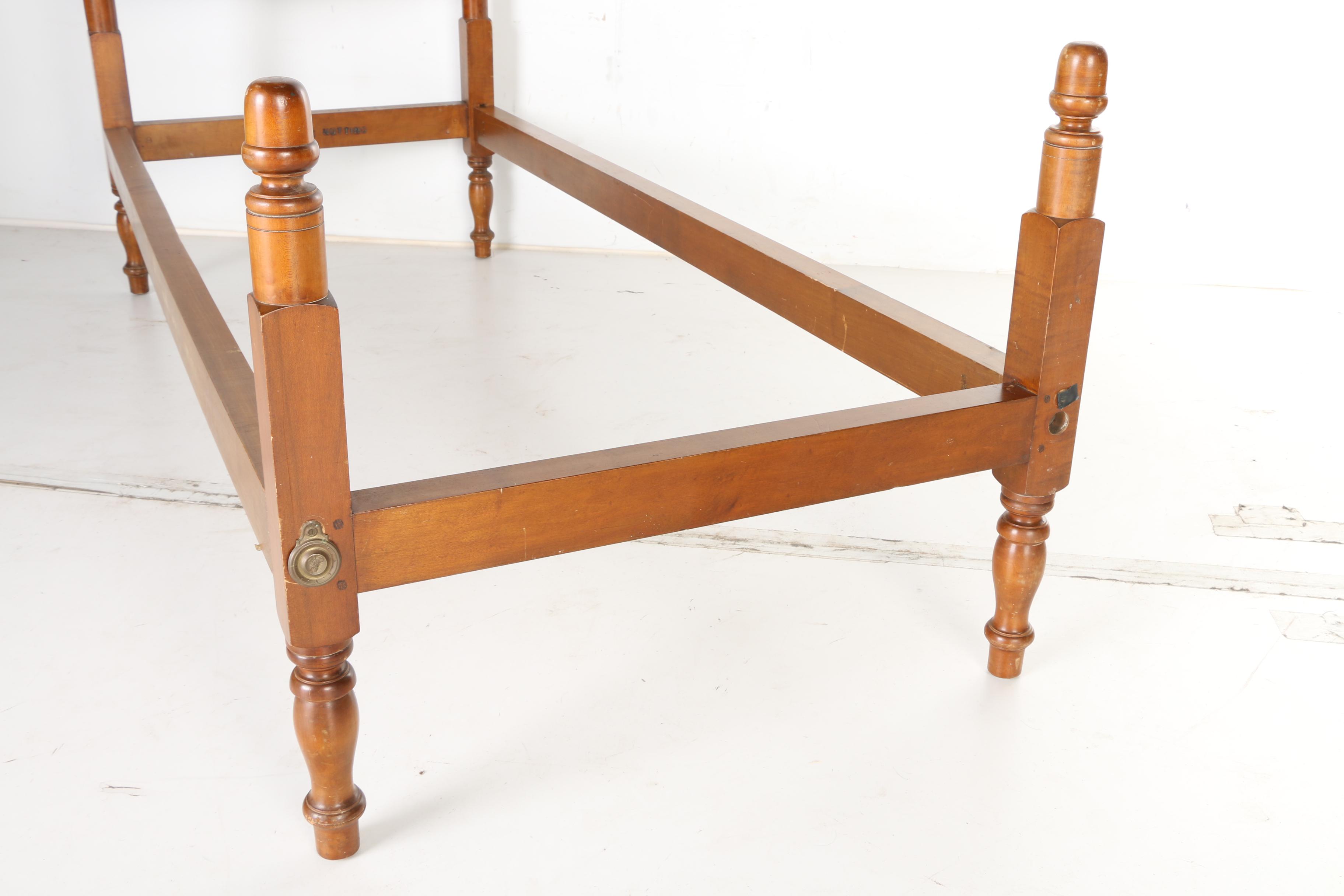Vintage Maple Twin Size Bed Frame by Wallace Nutting