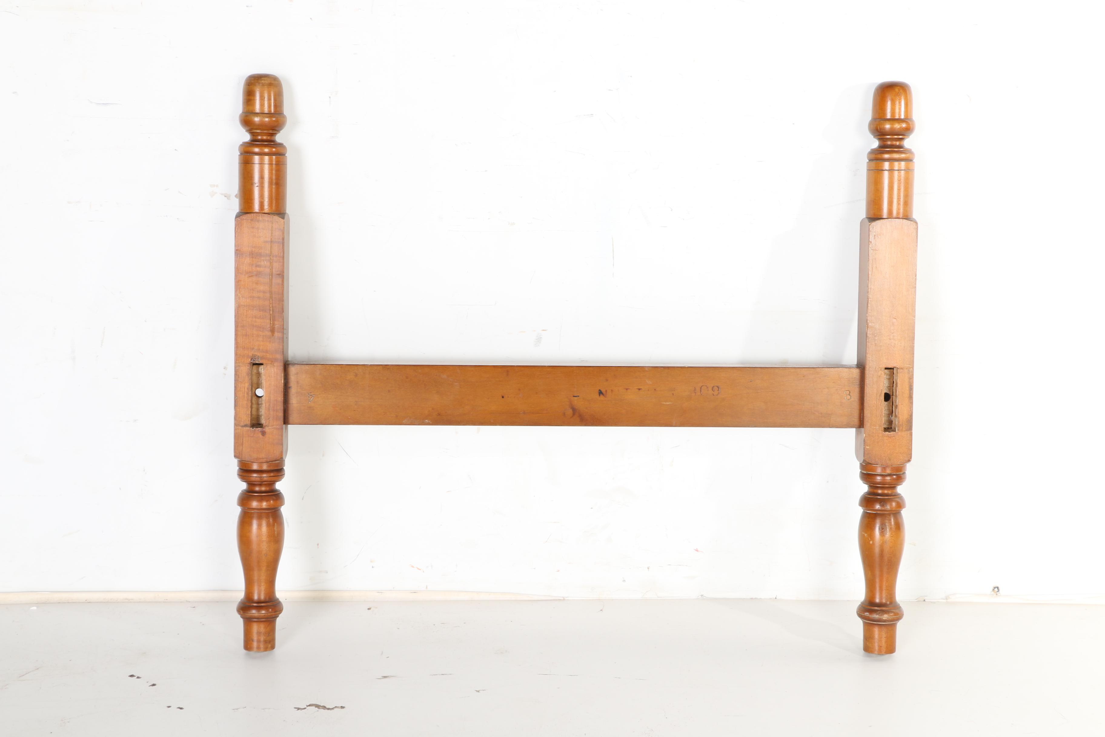 Vintage Maple Twin Size Bed Frame by Wallace Nutting