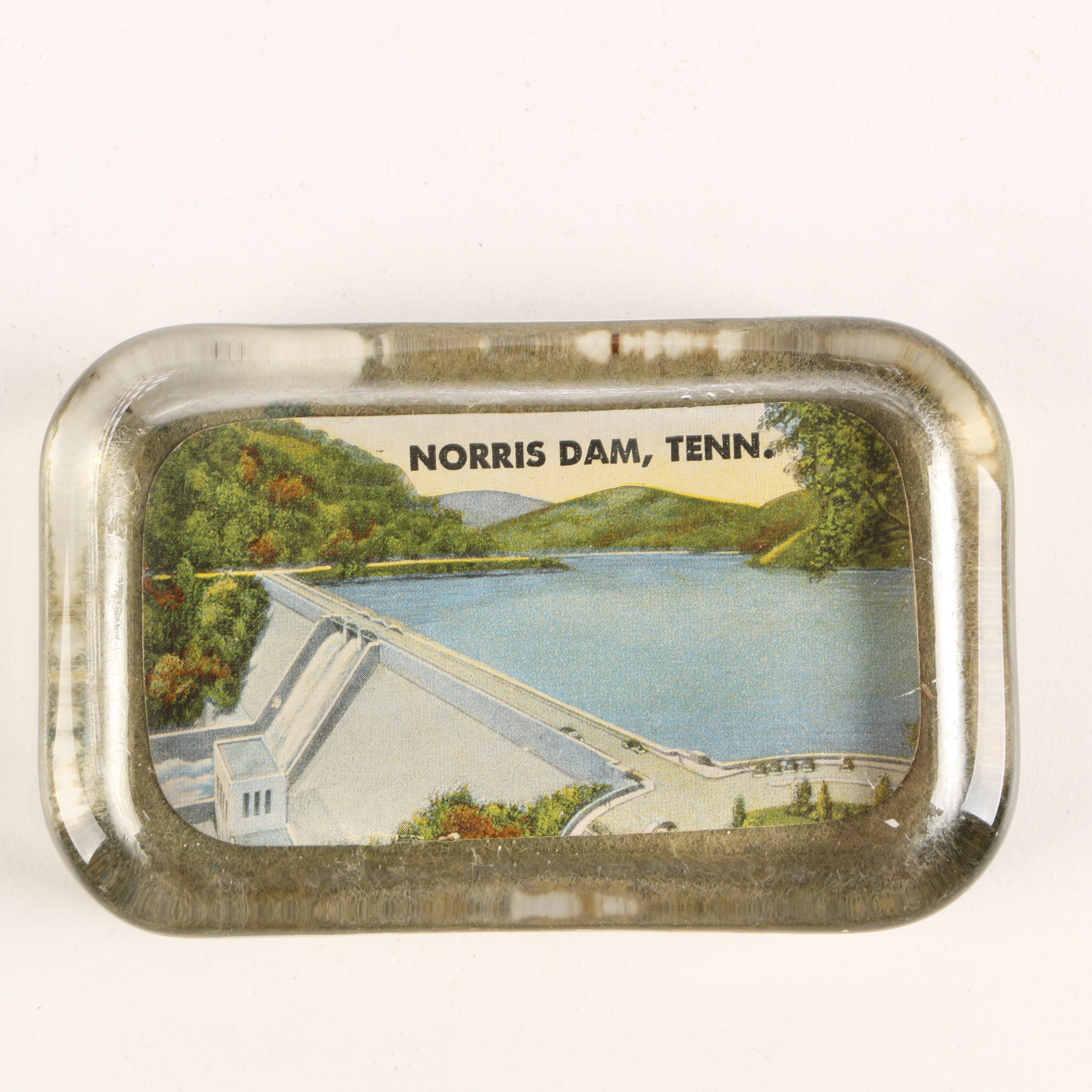 Lithographic Glass Paperweights