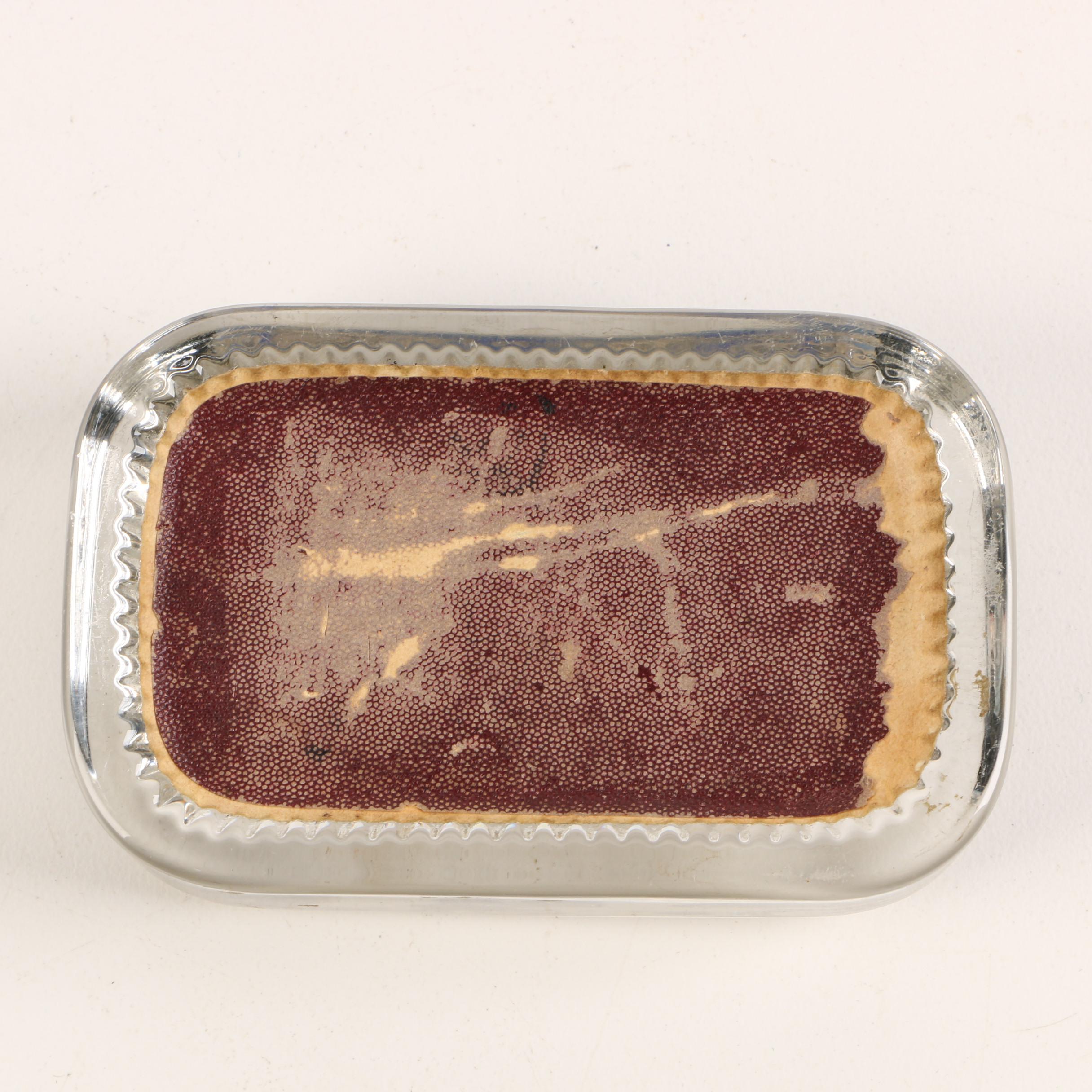 Lithographic Glass Paperweights