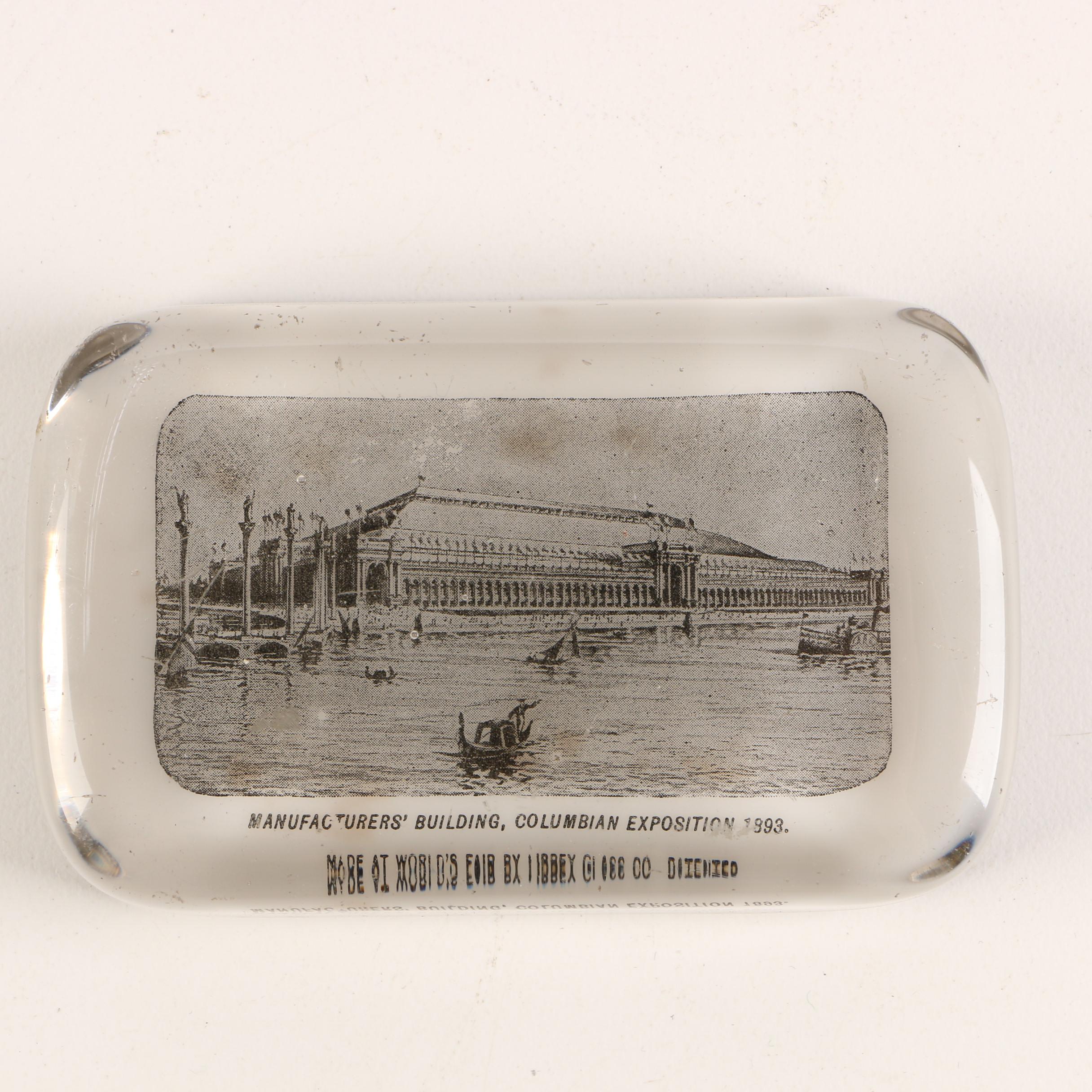 Lithographic Glass Paperweights