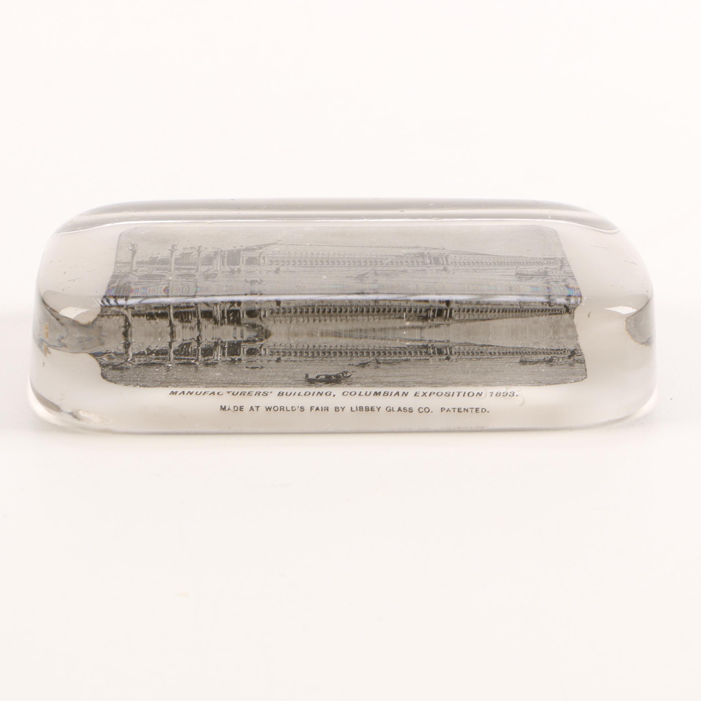 Lithographic Glass Paperweights