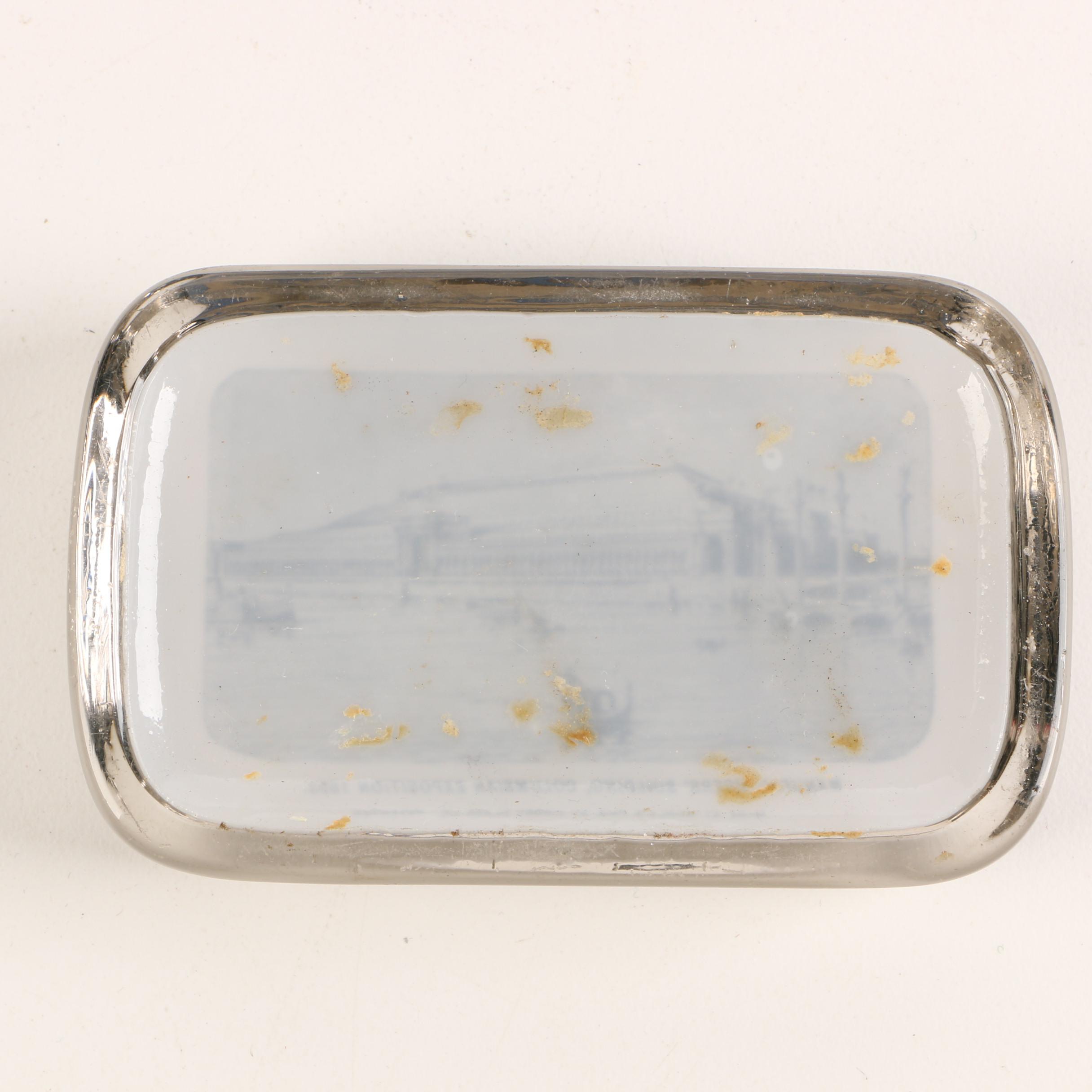 Lithographic Glass Paperweights