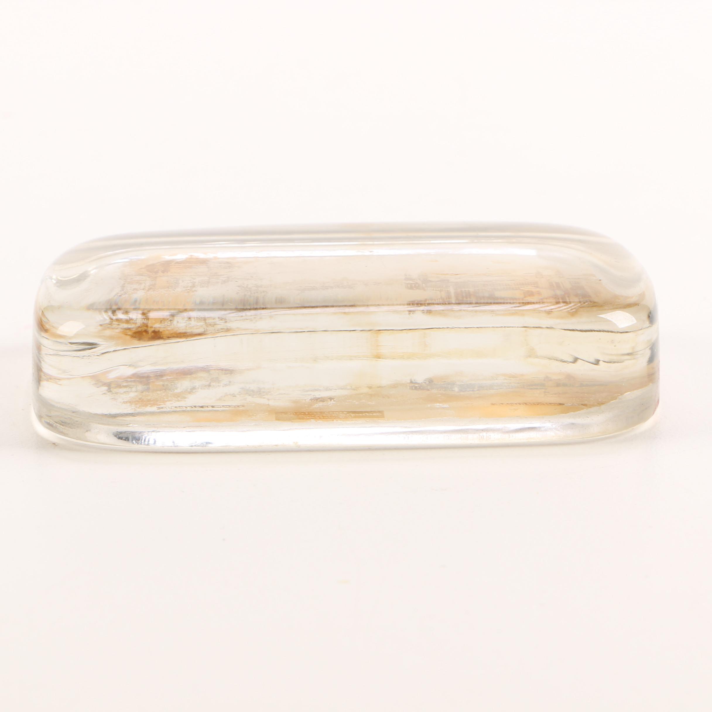 Lithographic Glass Paperweights