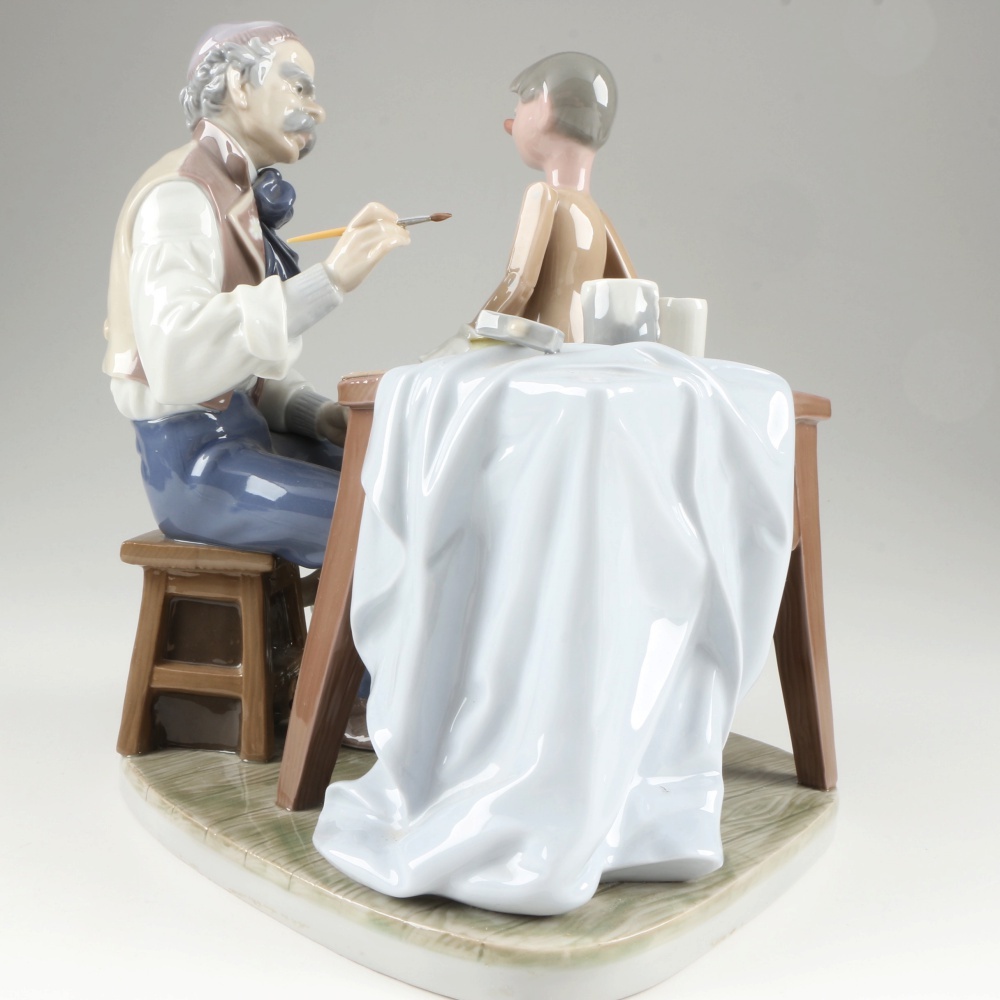 Lladro "Puppet Painter" Ceramic Figurine