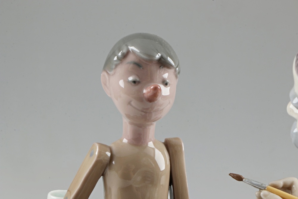Lladro "Puppet Painter" Ceramic Figurine