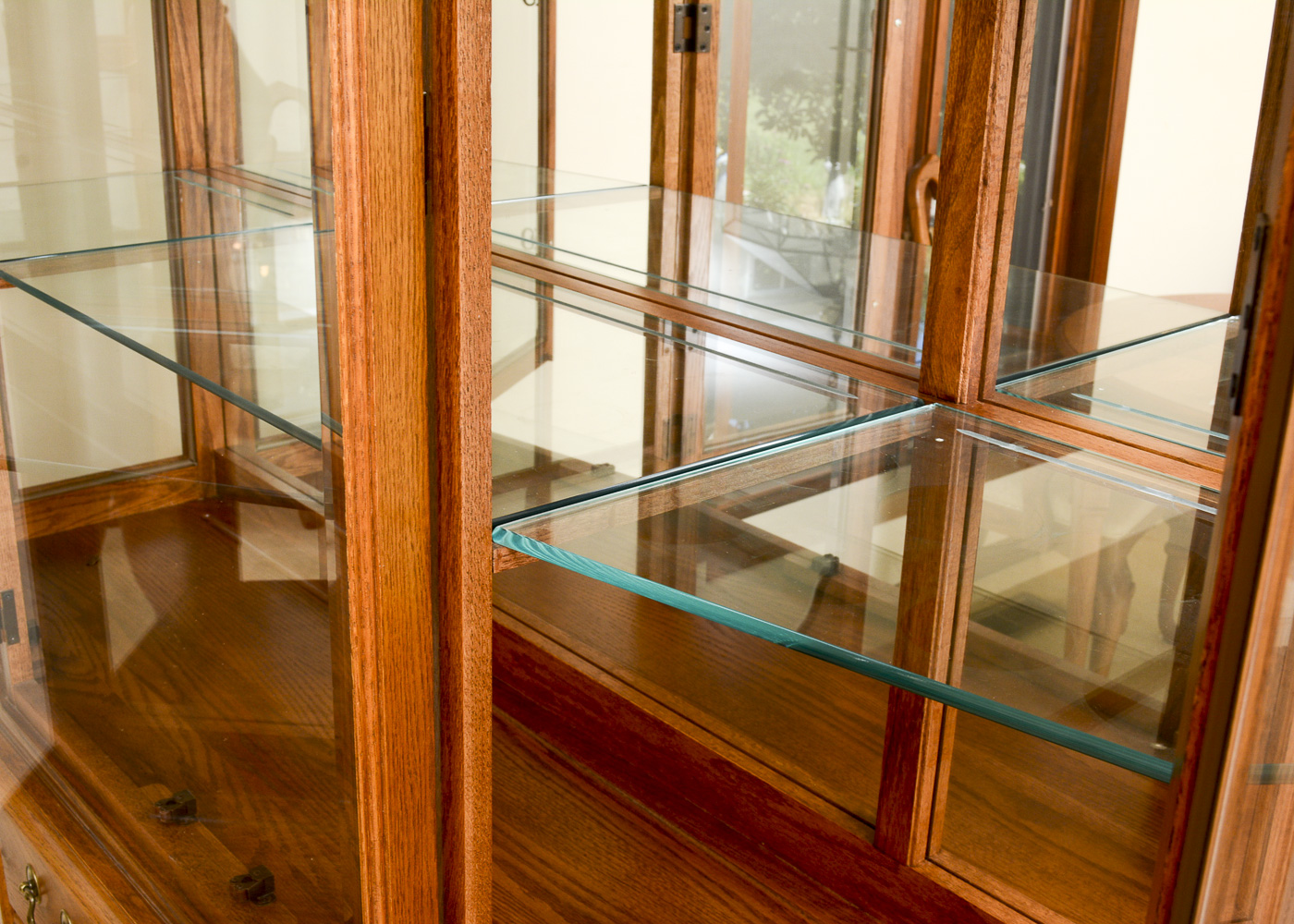 Cochrane Oak Lighted China Cabinet