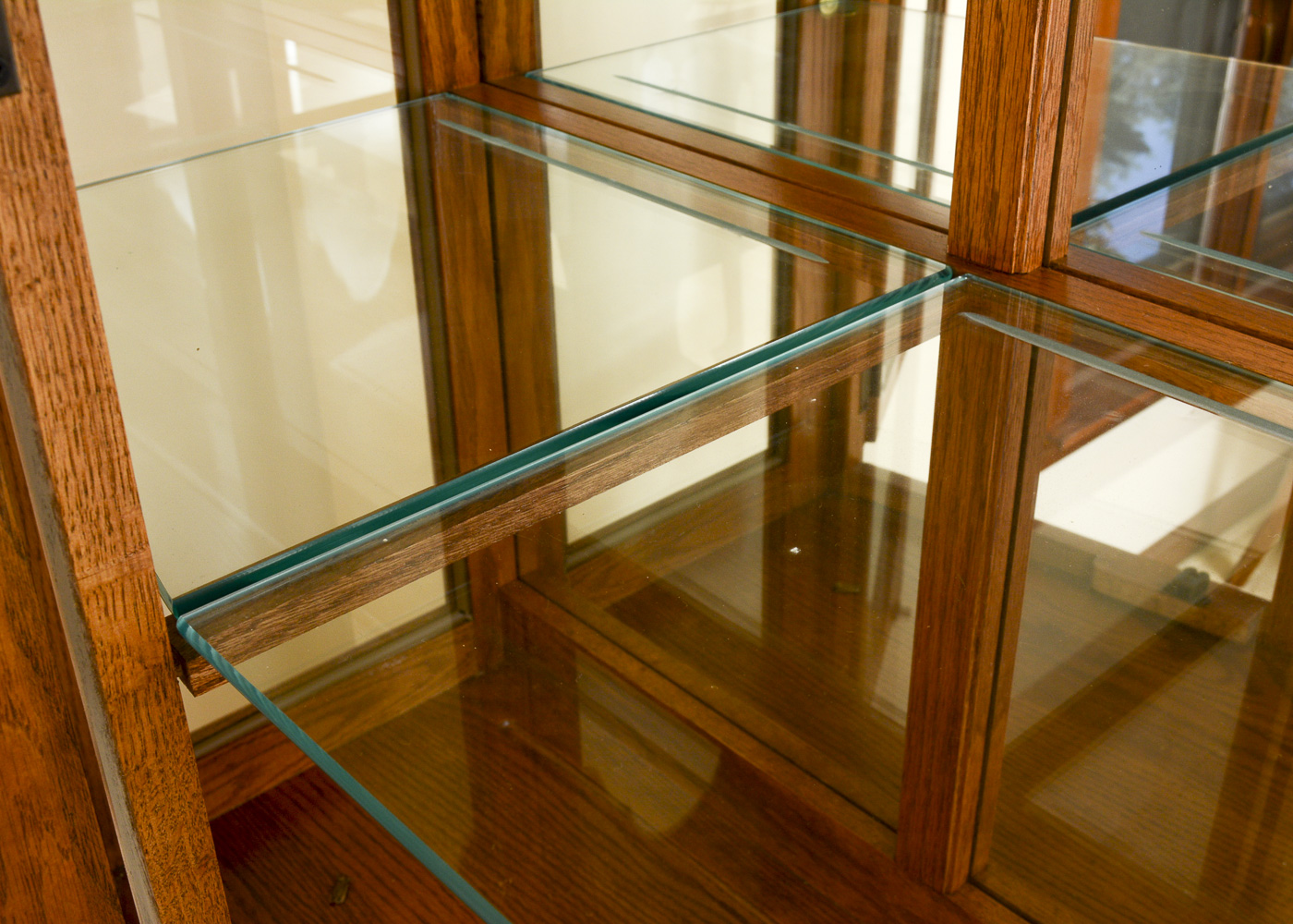 Cochrane Oak Lighted China Cabinet