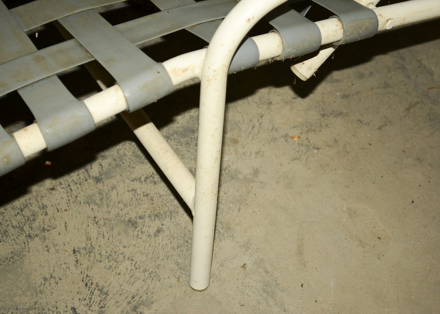 Vintage White and Gray Patio Set by Halcyon Inc.