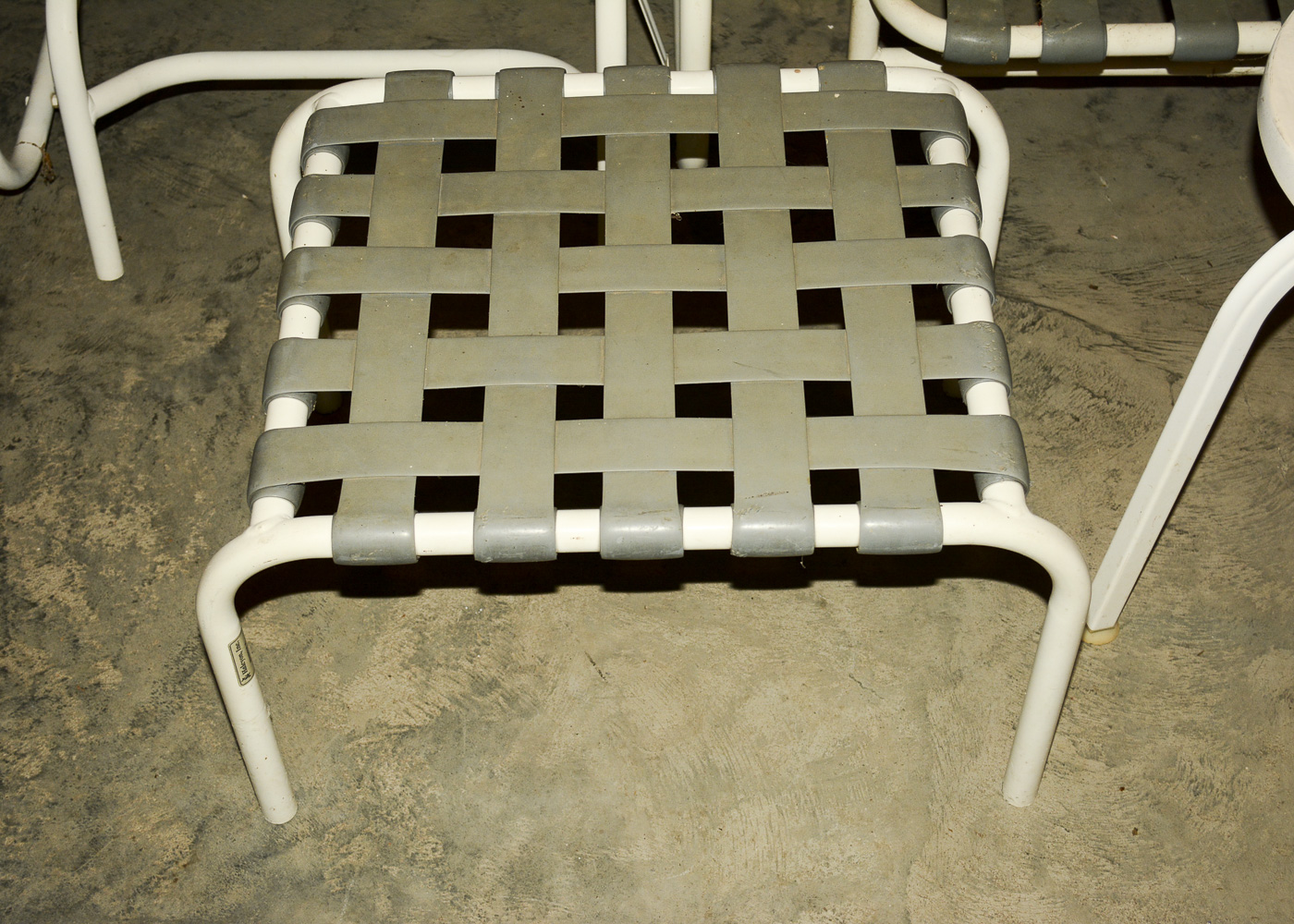 Vintage White and Gray Patio Set by Halcyon Inc.
