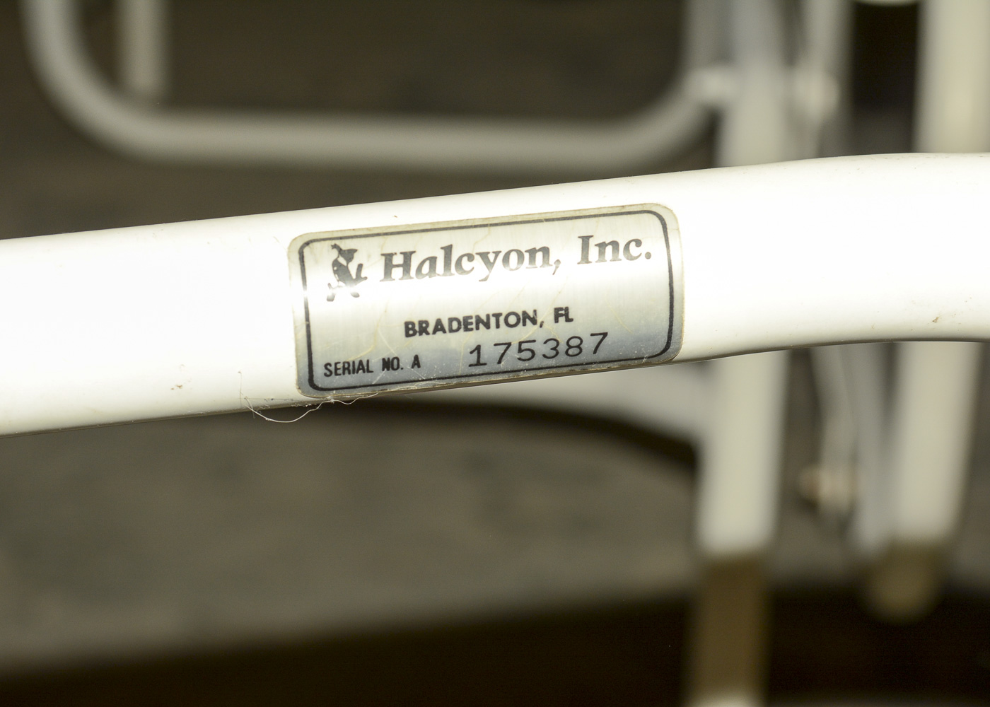 Vintage White and Gray Patio Set by Halcyon Inc.