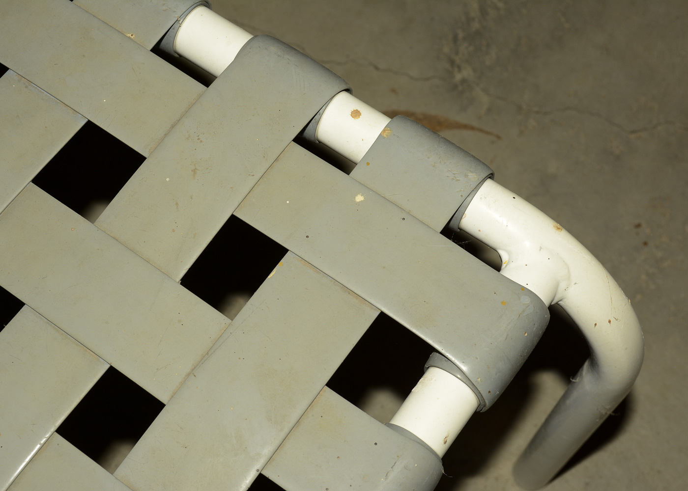 Vintage White and Gray Patio Set by Halcyon Inc.