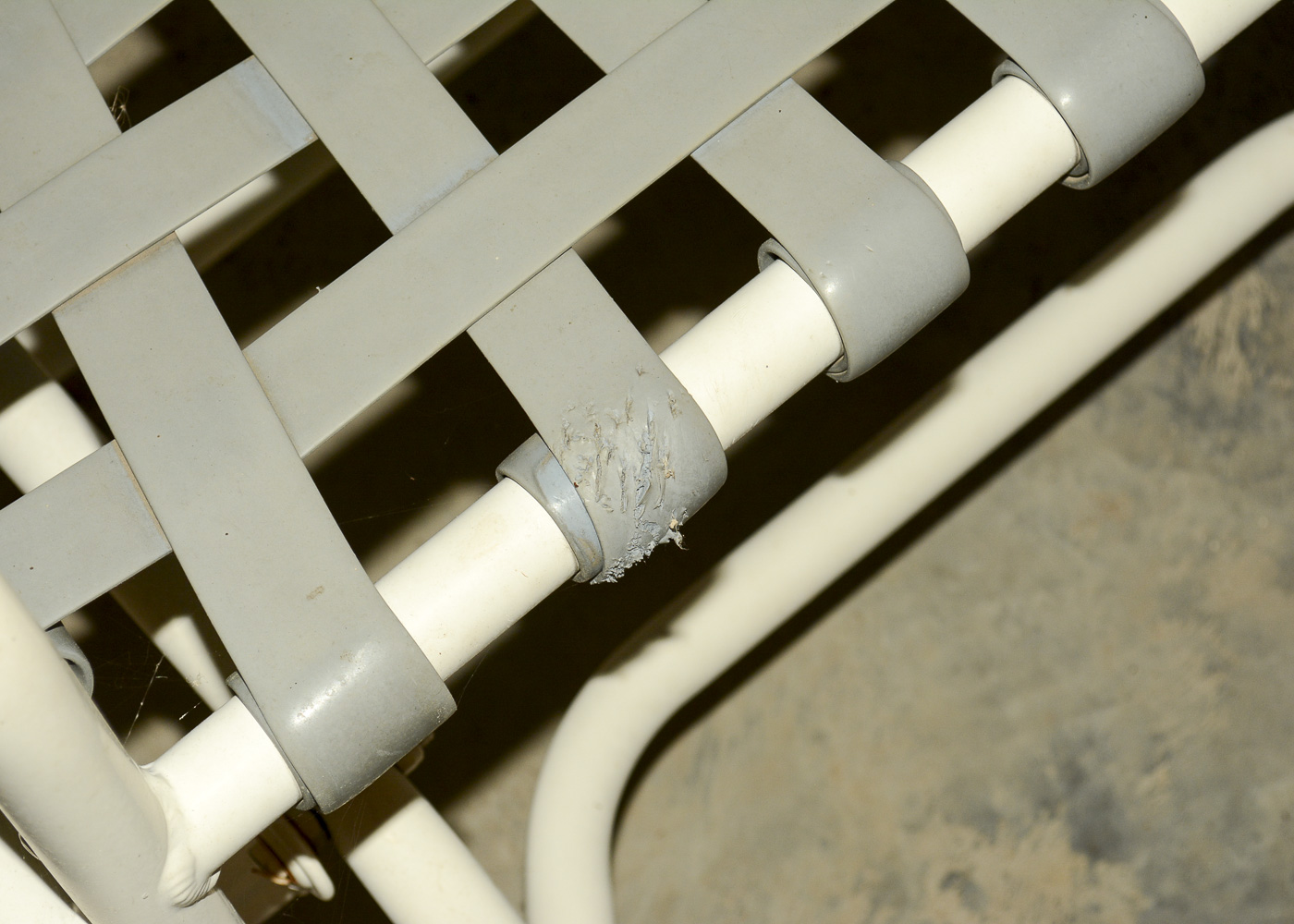 Vintage White and Gray Patio Set by Halcyon Inc.