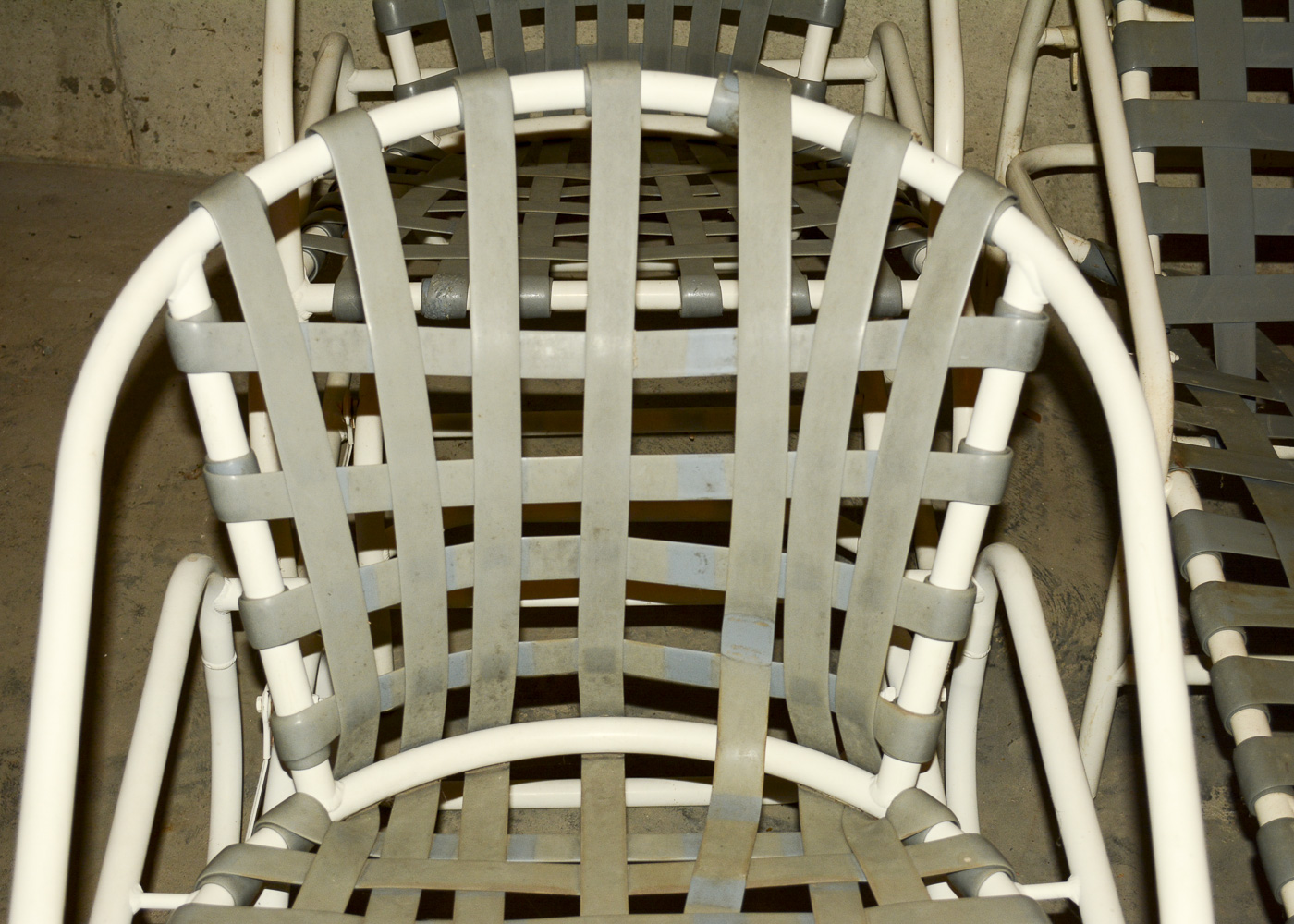 Vintage White and Gray Patio Set by Halcyon Inc.