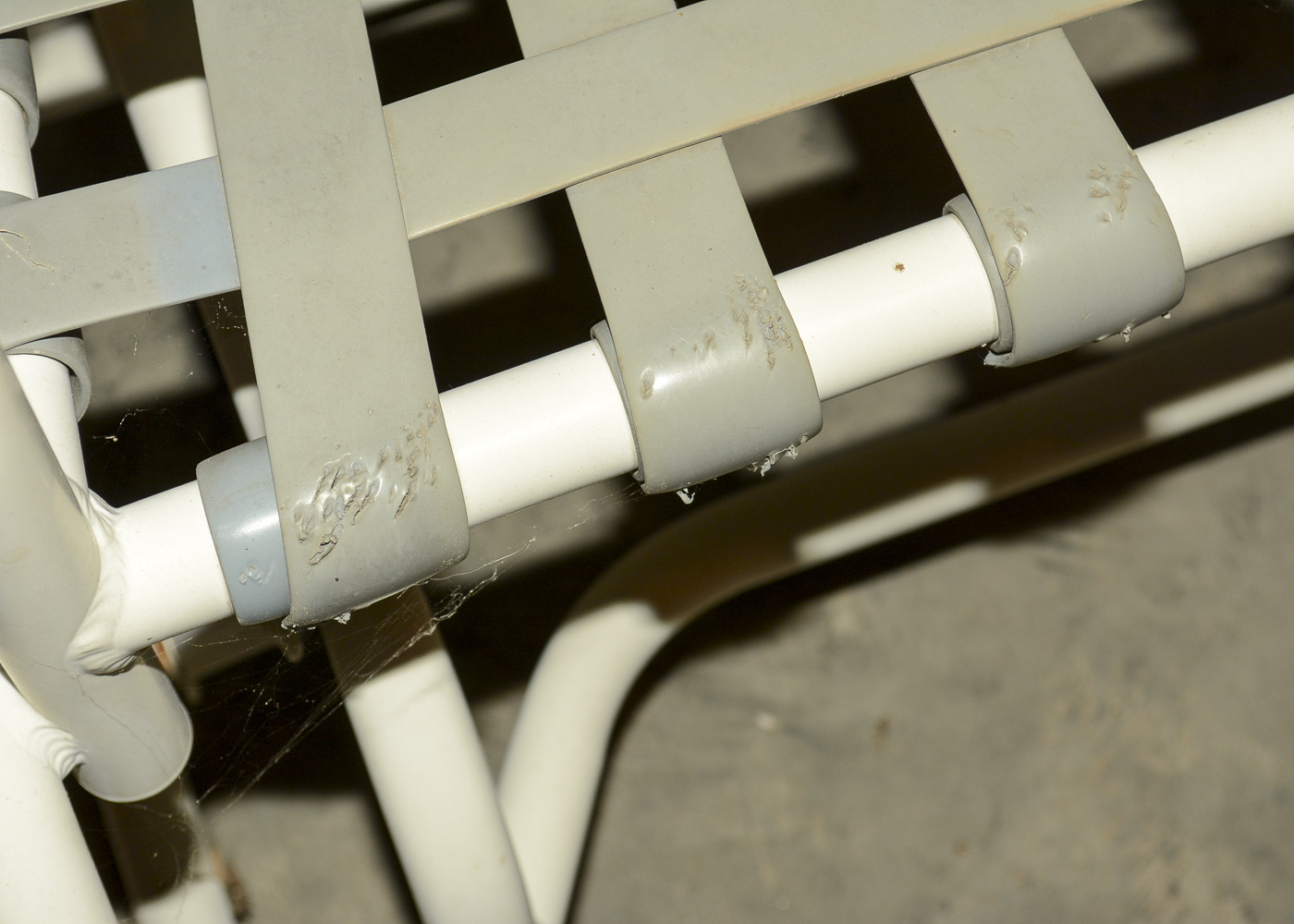 Vintage White and Gray Patio Set by Halcyon Inc.