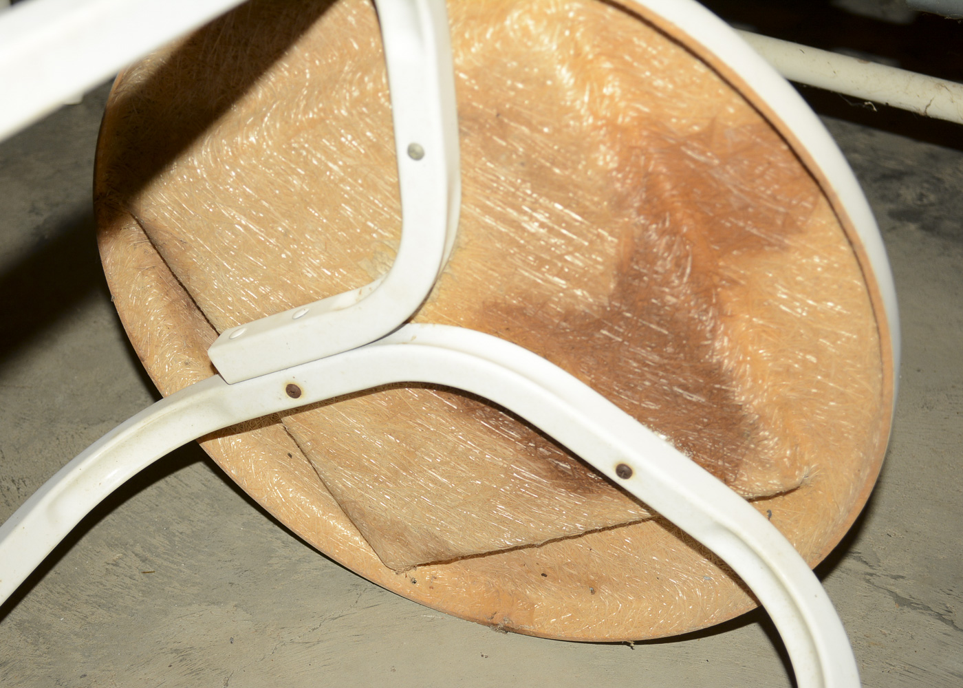 Vintage White and Gray Patio Set by Halcyon Inc.