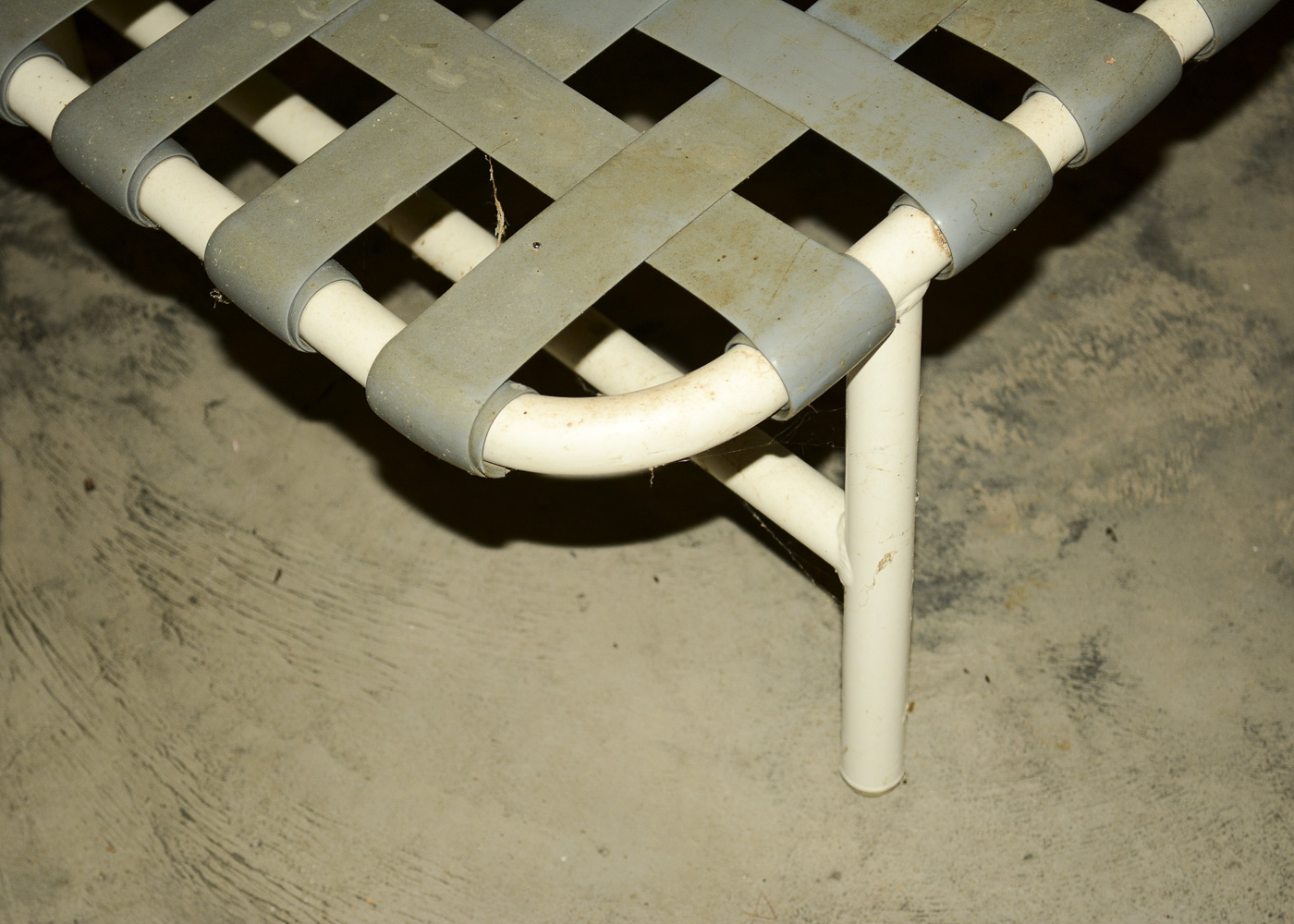 Vintage White and Gray Patio Set by Halcyon Inc.