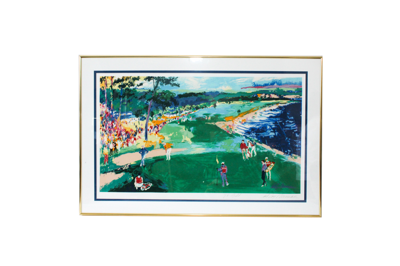 Signed Leroy Neiman Golf Lithograph