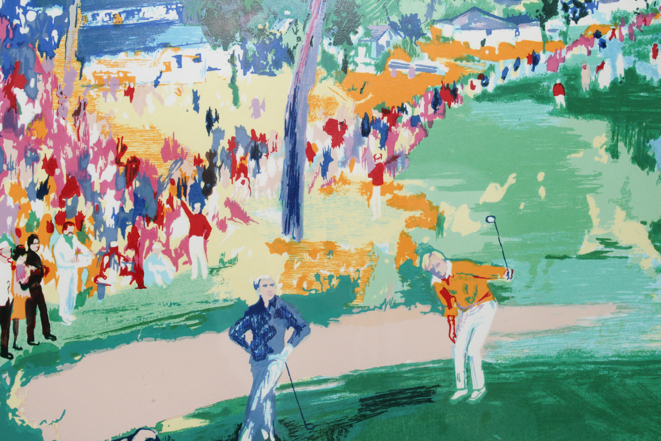Signed Leroy Neiman Golf Lithograph