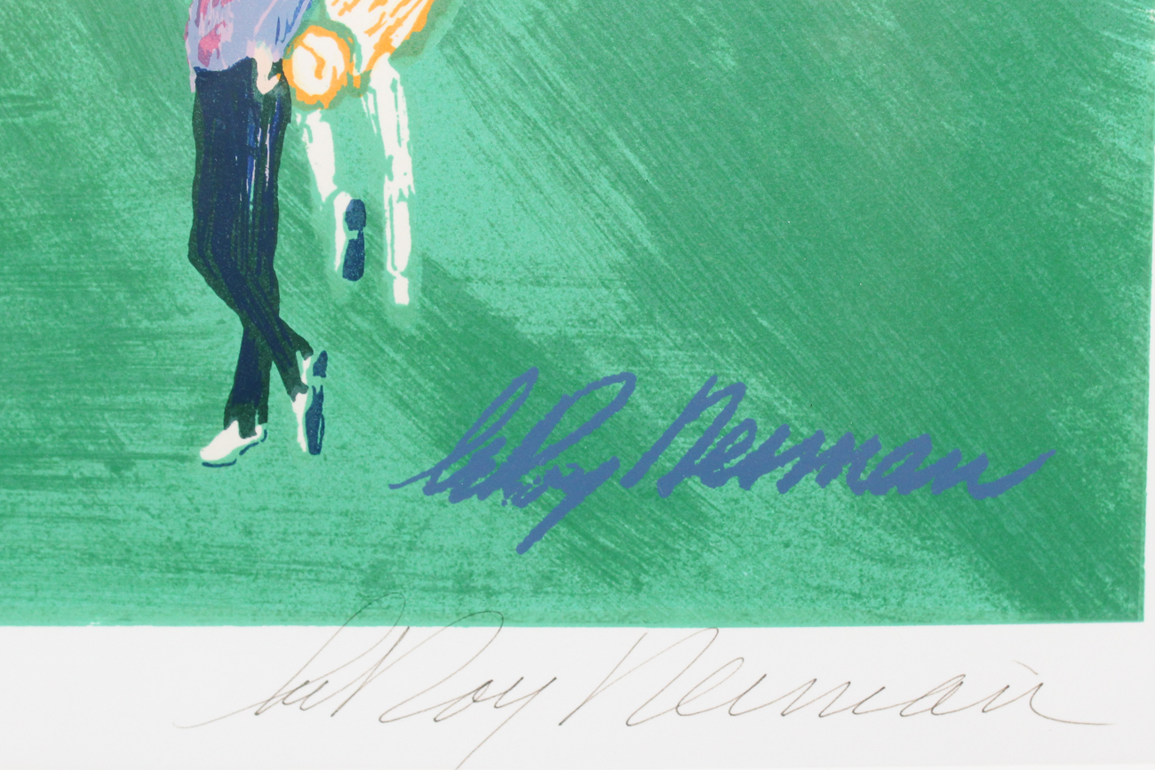 Signed Leroy Neiman Golf Lithograph