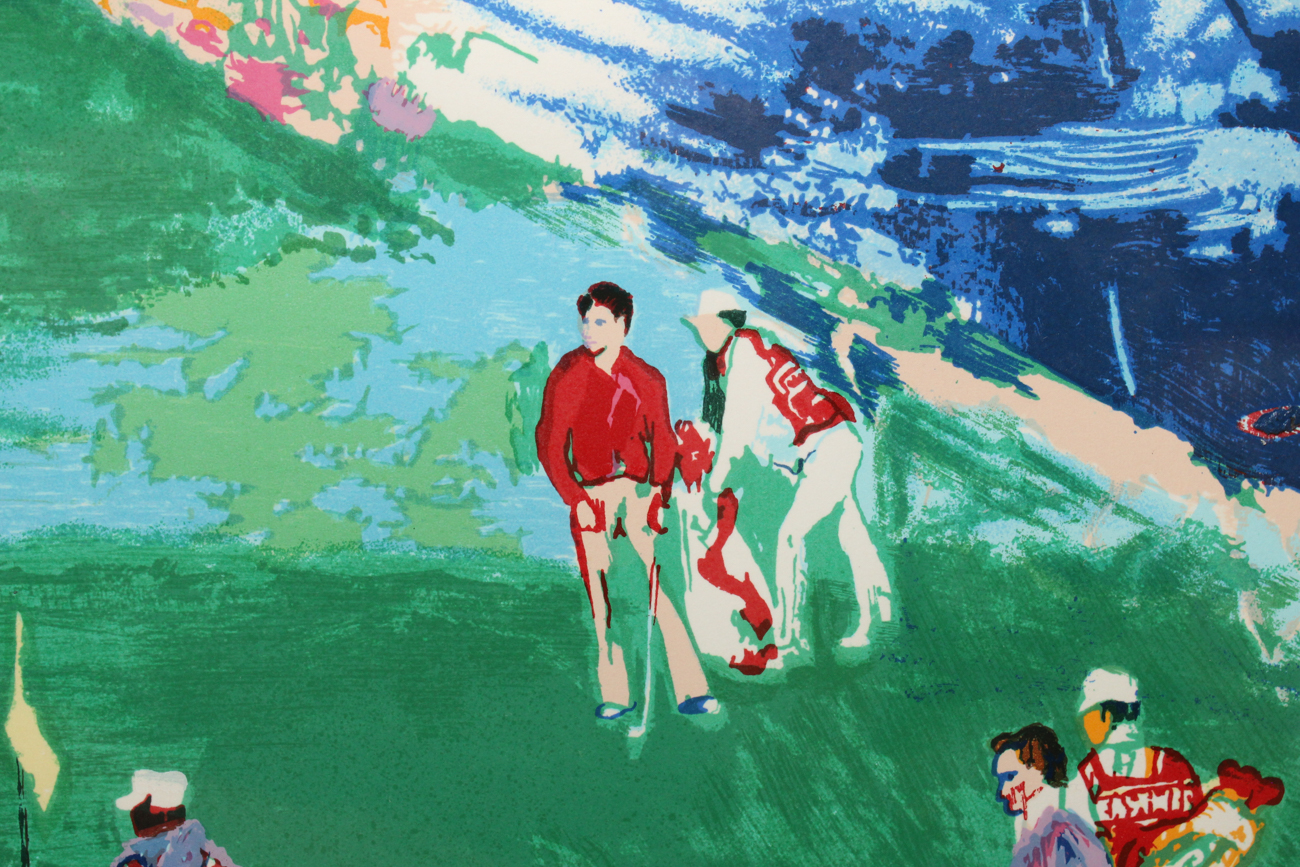 Signed Leroy Neiman Golf Lithograph